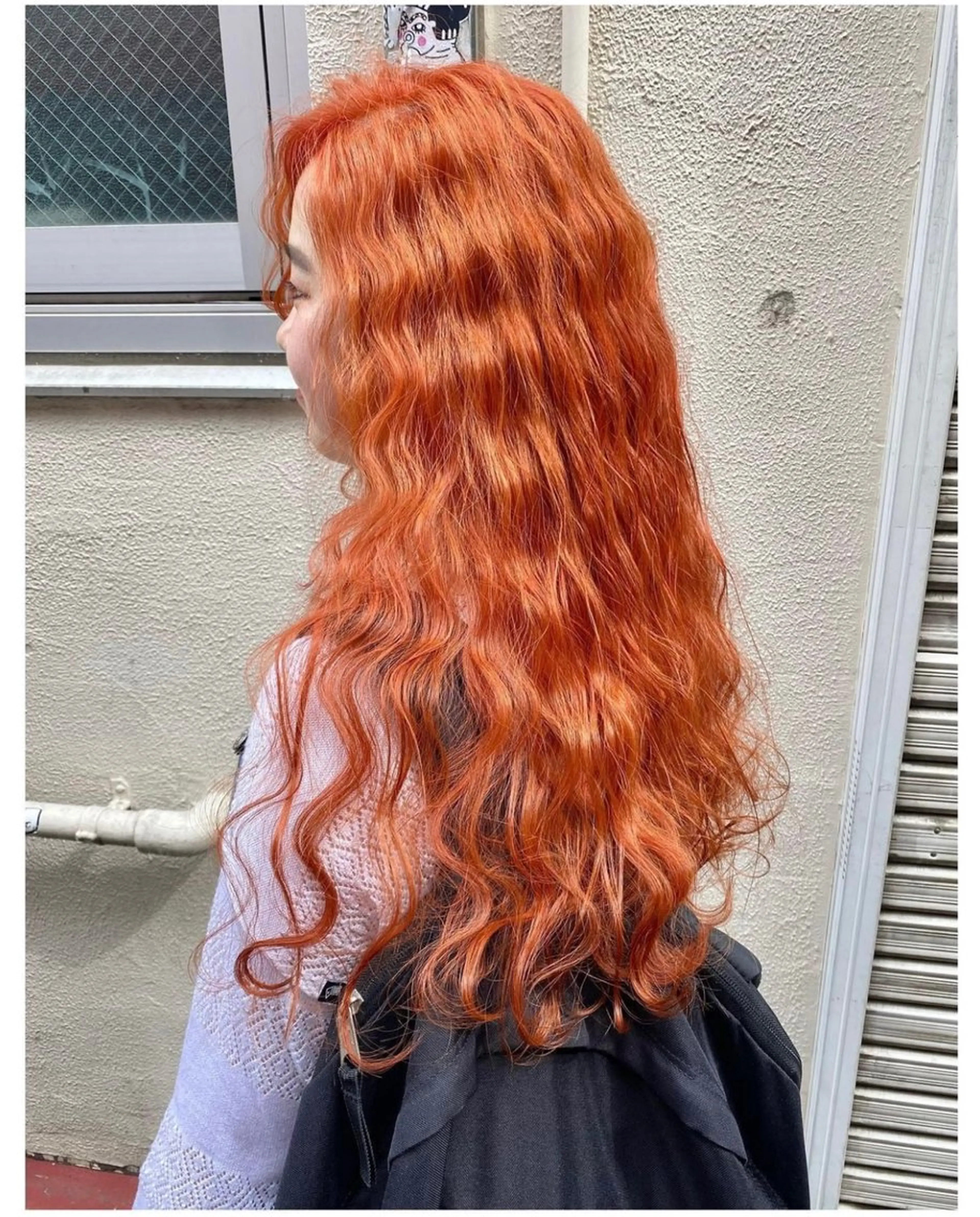 ロング カラー オレンジ ヘアカラー GARU-ガル-所属・TSUNO🦖 派手髪/オタク美容師のヘアスタイル