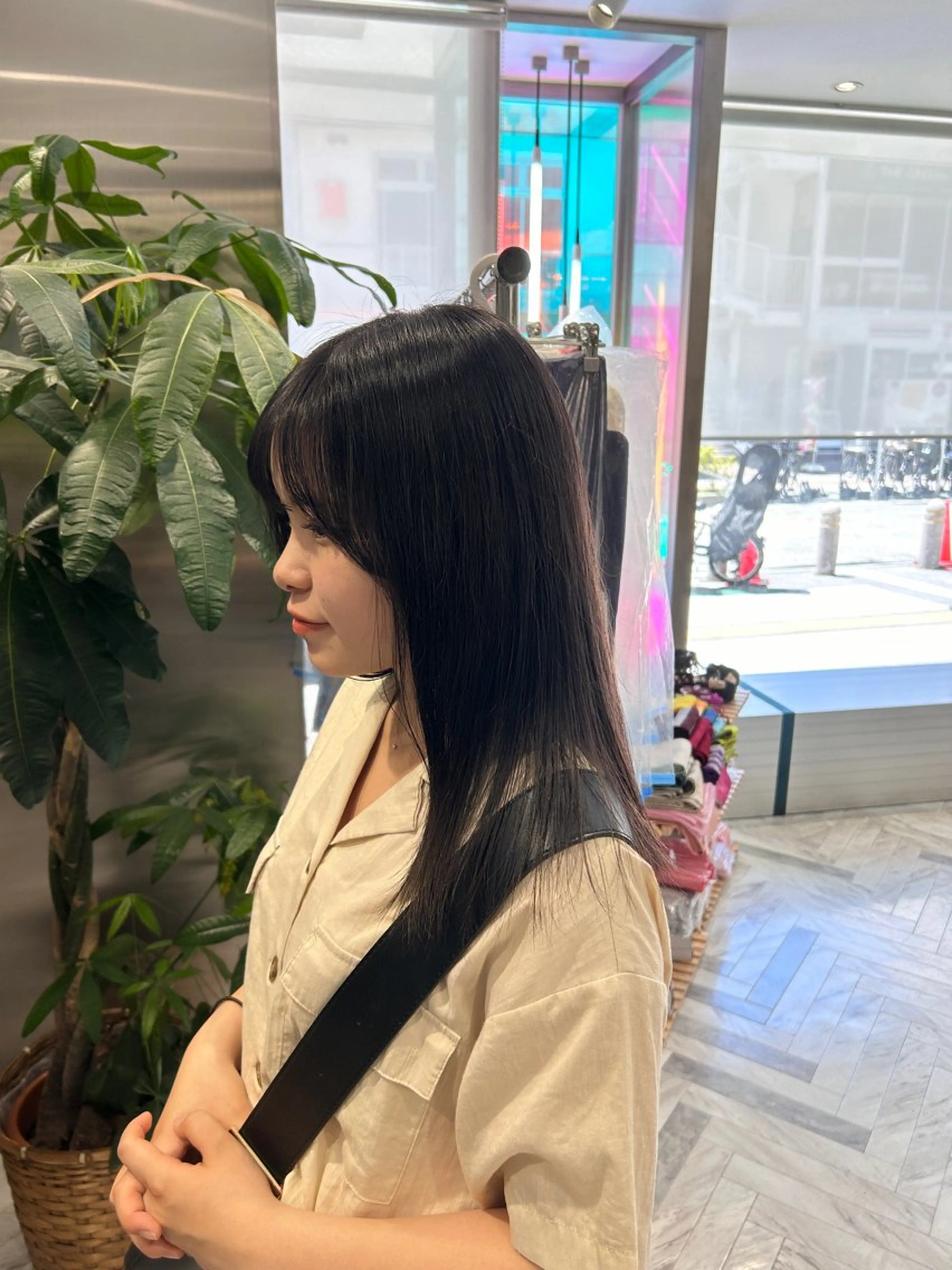 セミロング カラー ヘアカラー 冬っぽカラー/ マツエク/ゆきなのマツエク・マツパデザイン