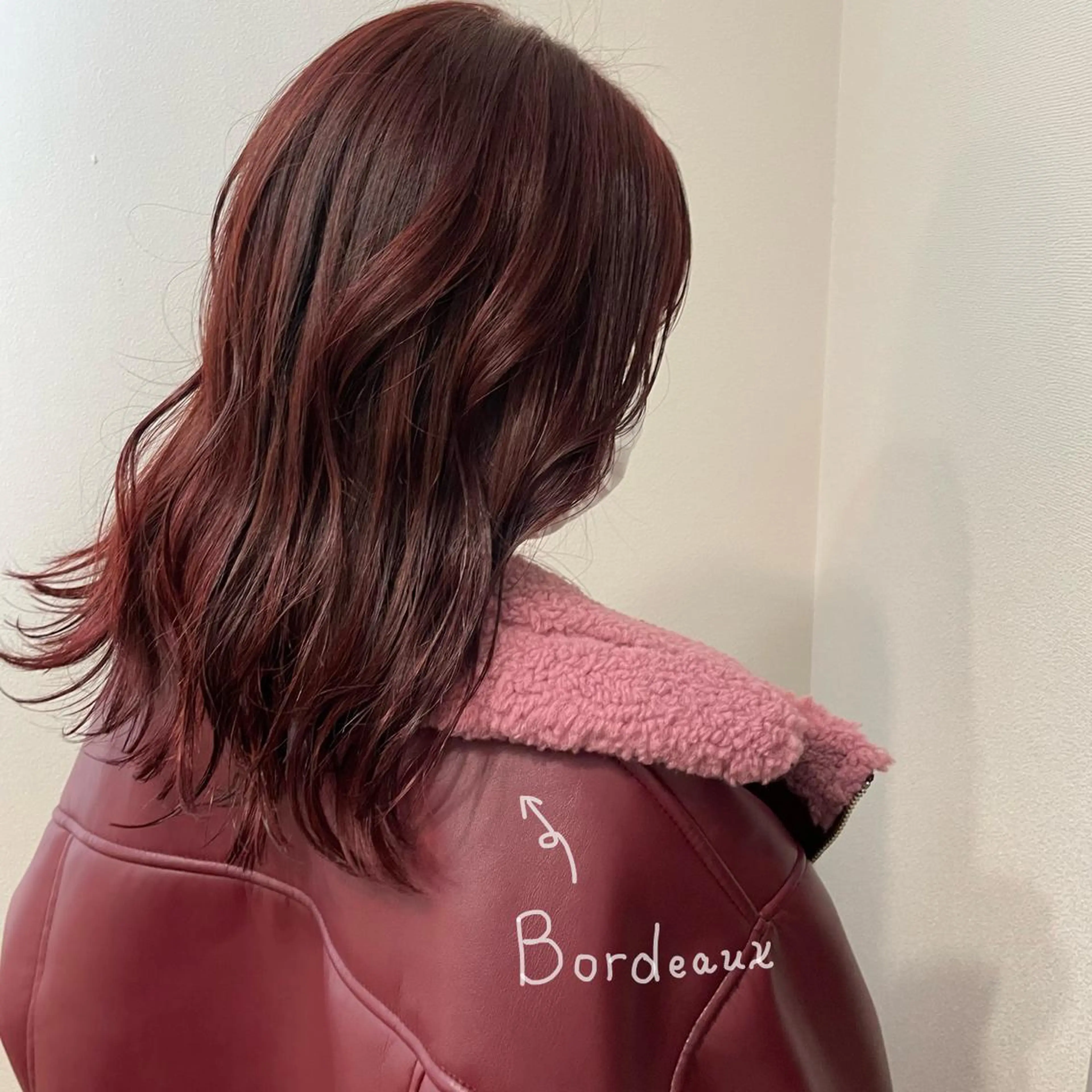 セミロング ヘアカラー ボブウルフ／ボブ Satsuki【名駅のヘアスタイル