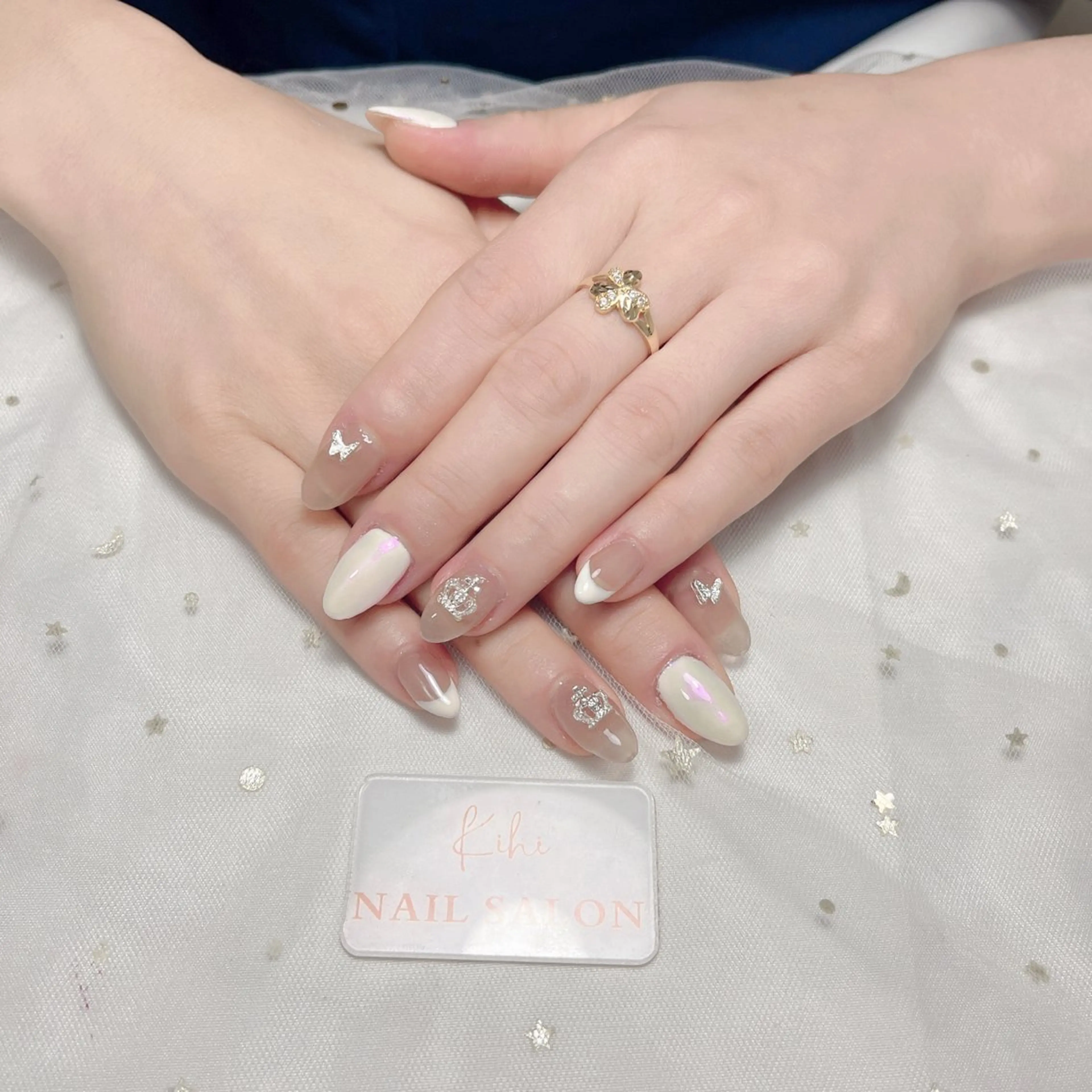 ネイル アートネイル フレンチネイル ジェルネイル グラデーション 韓国ネイル 村中 ハナのネイルデザイン