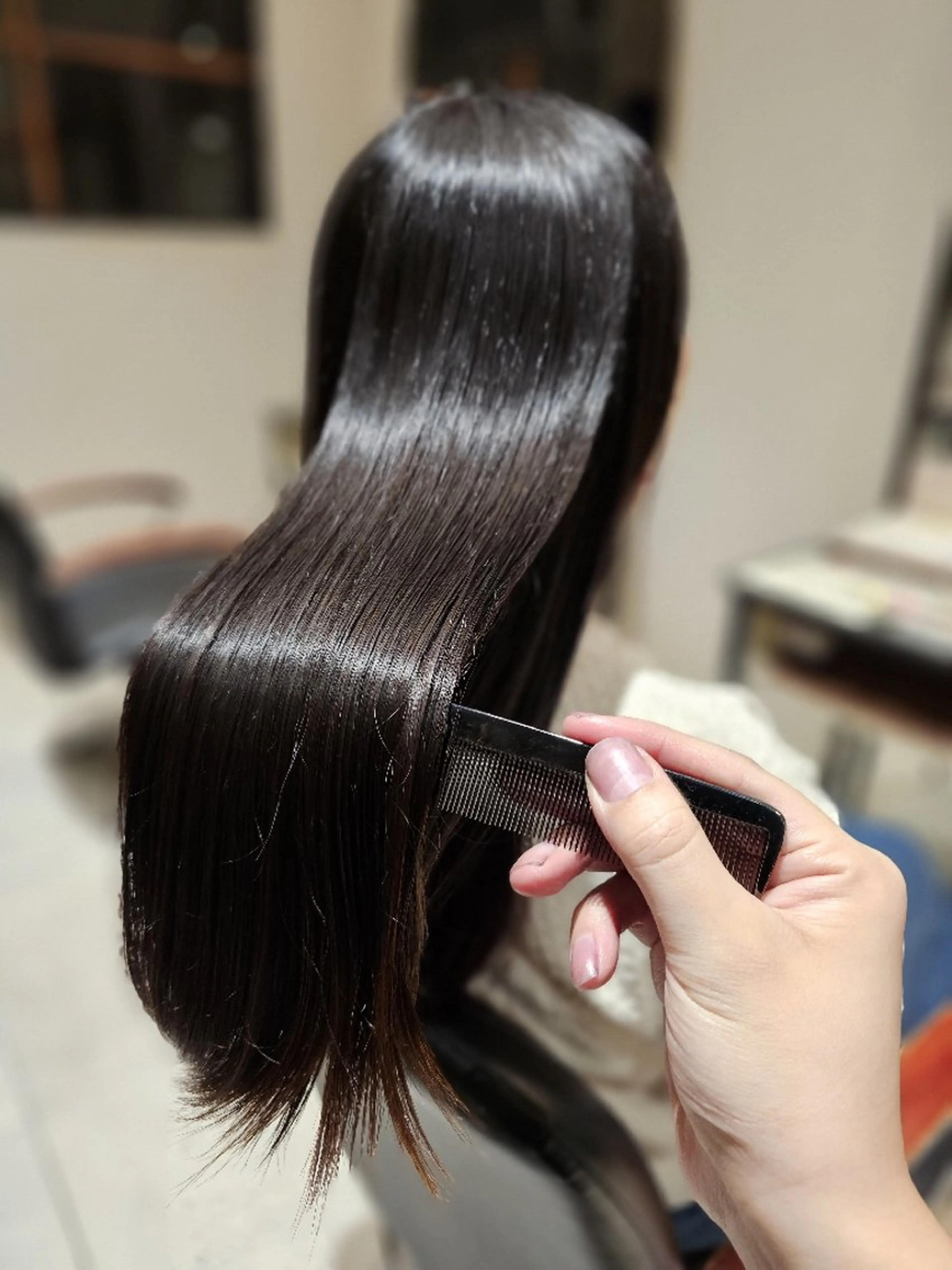 ロング カラー くせ毛 顔周りカット 髪質改善 似合わせカット 縮毛矯正 【髪質改善美容師】t occa茨木篠原健太のヘアスタイル