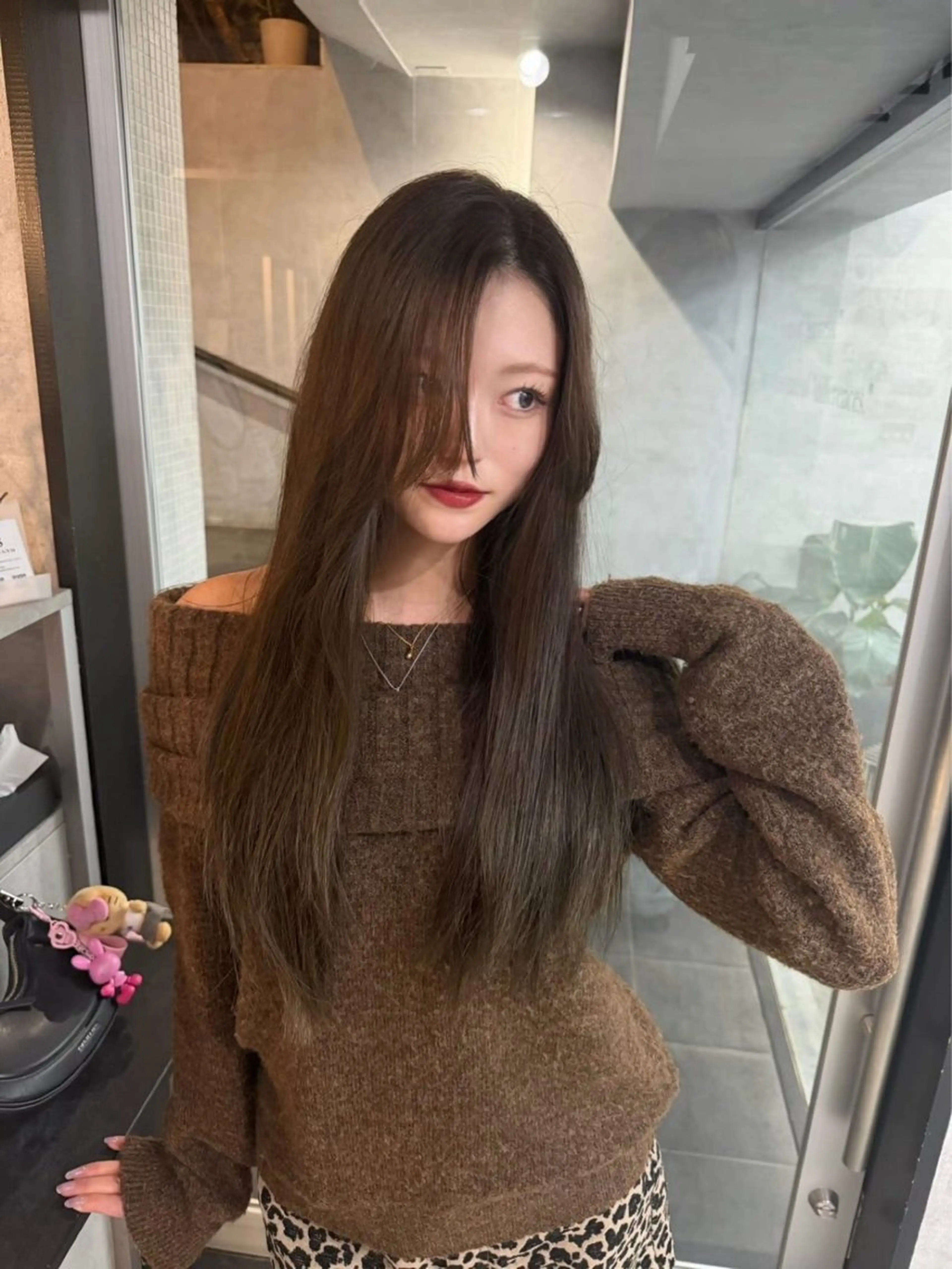 ロング カラー カット ヘアカラー トリートメント 表参道/中明度カラー /レイヤー/Youのヘアスタイル