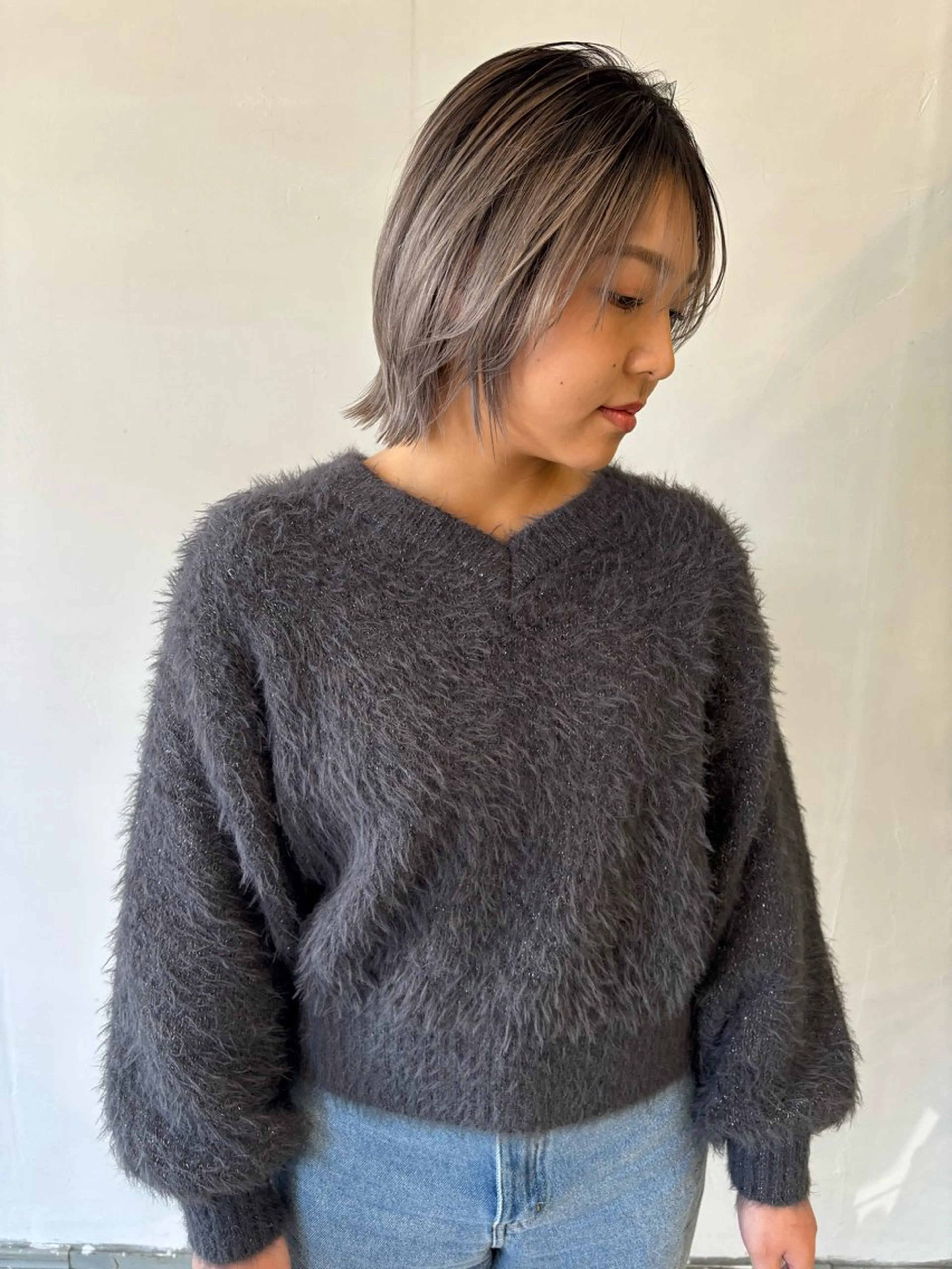 ミディアム カラー カット ヘアカラー トリートメント 鈴木 美紅のヘアスタイル