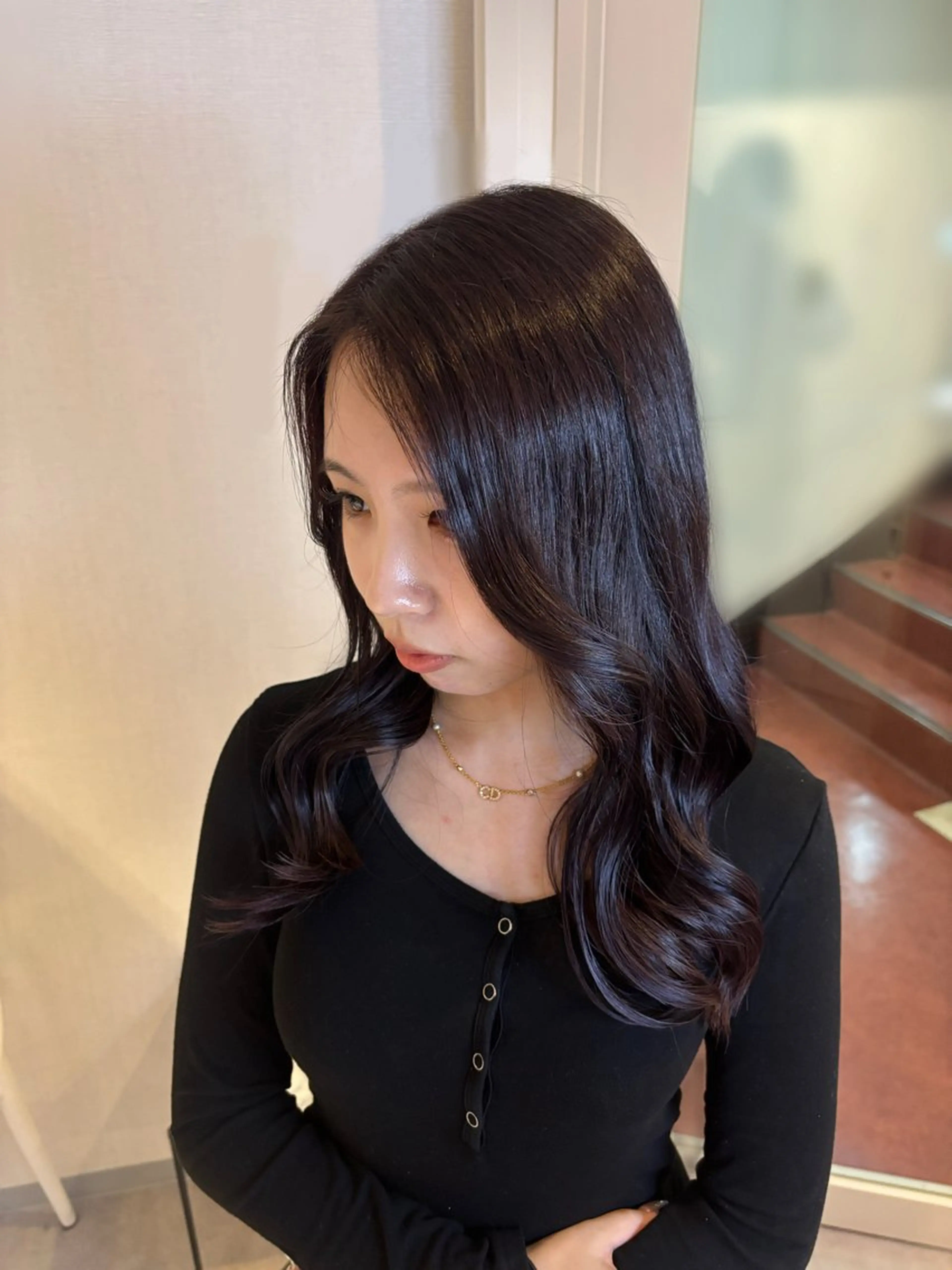 ロング カラー 透明感カラー ラベンダーカラー ヘアカラー misuzu/名古屋 /酸性ストレートのヘアスタイル