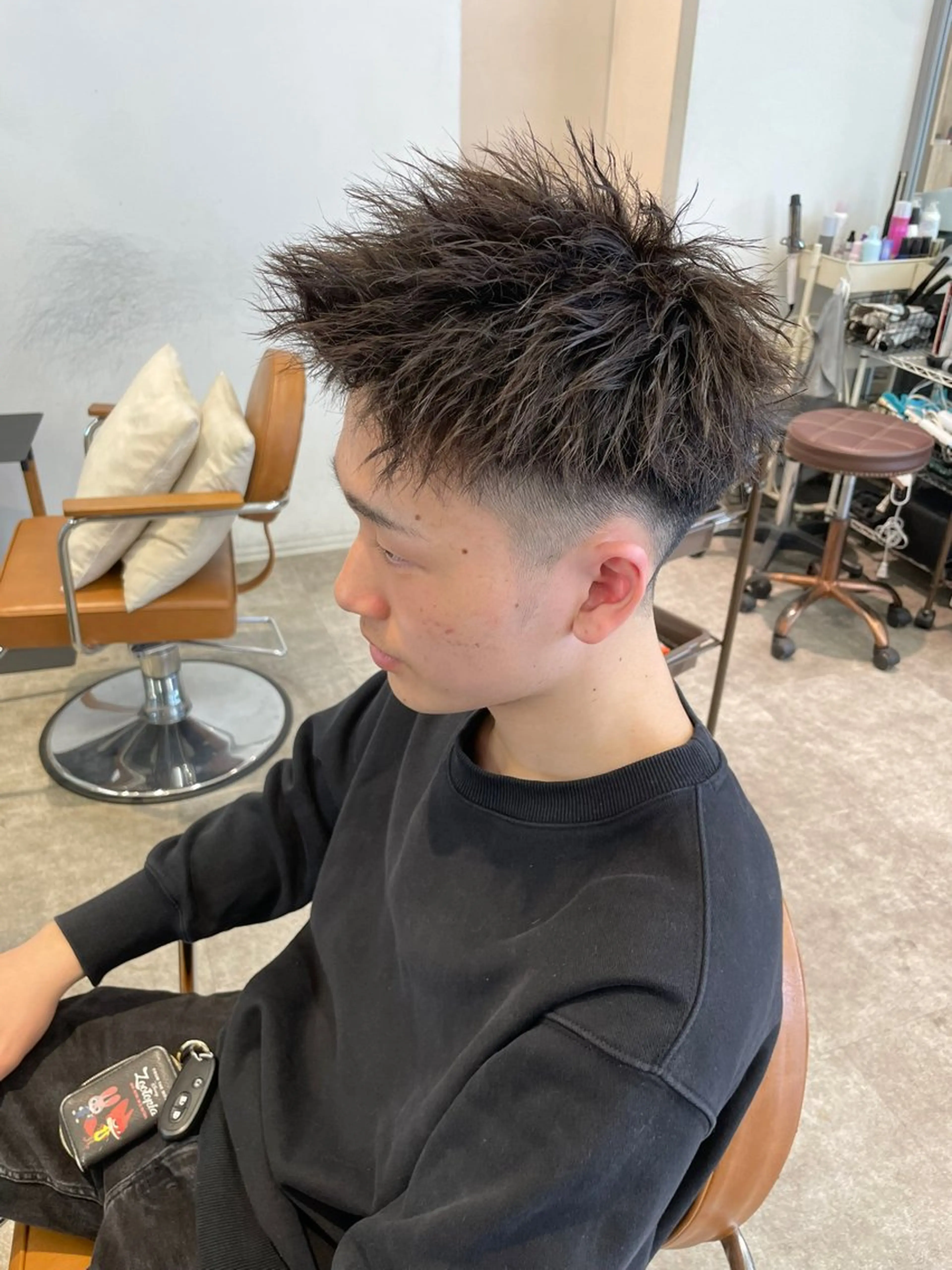 ショート メンズ モヒカン カット 中島 耀一朗のヘアスタイル