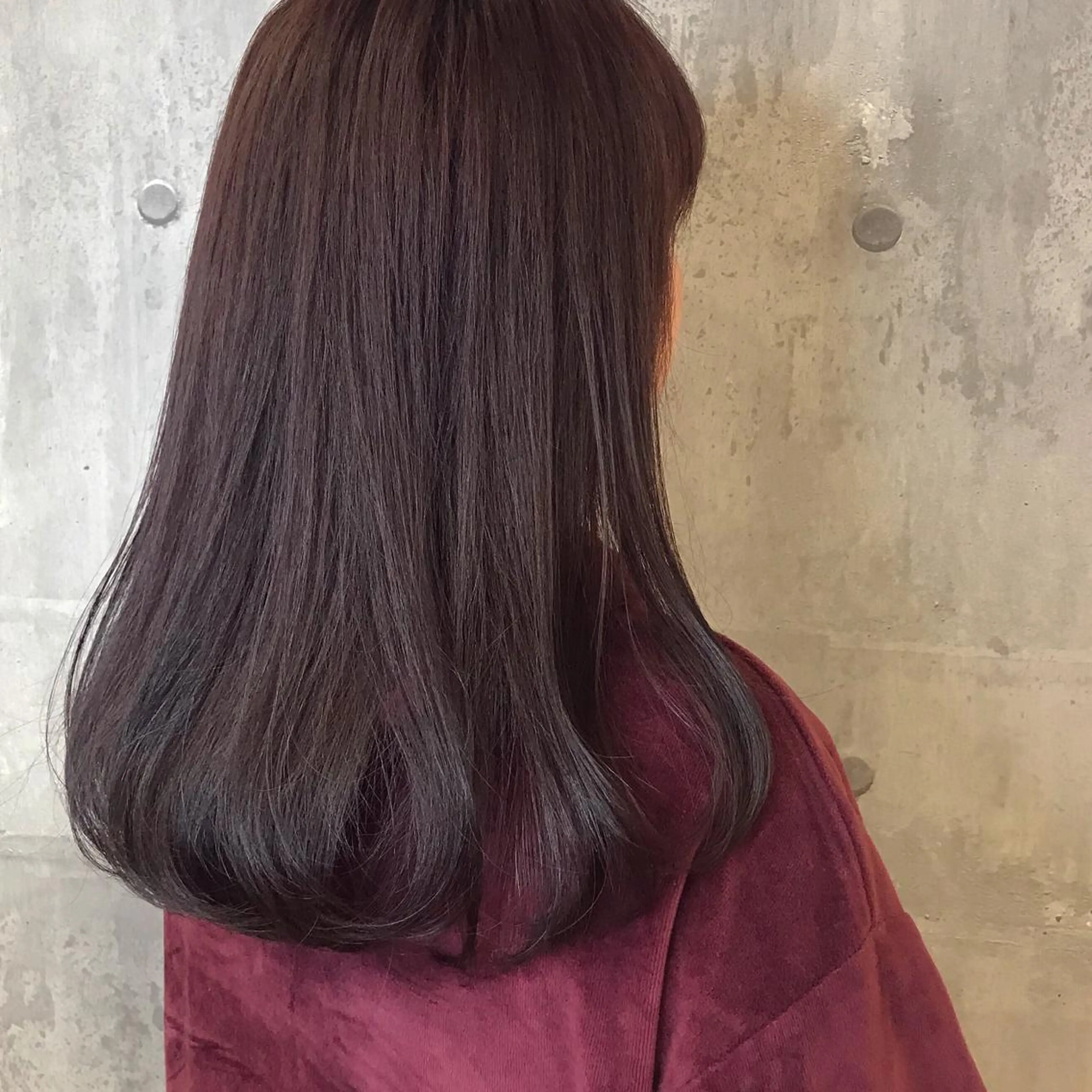 セミロング カラー ブラウンカラー ピンクカラー ピンクブラウン ﾊｲﾄｰﾝ/ｼｮｰﾄ 村上淳乃🐥のヘアスタイル