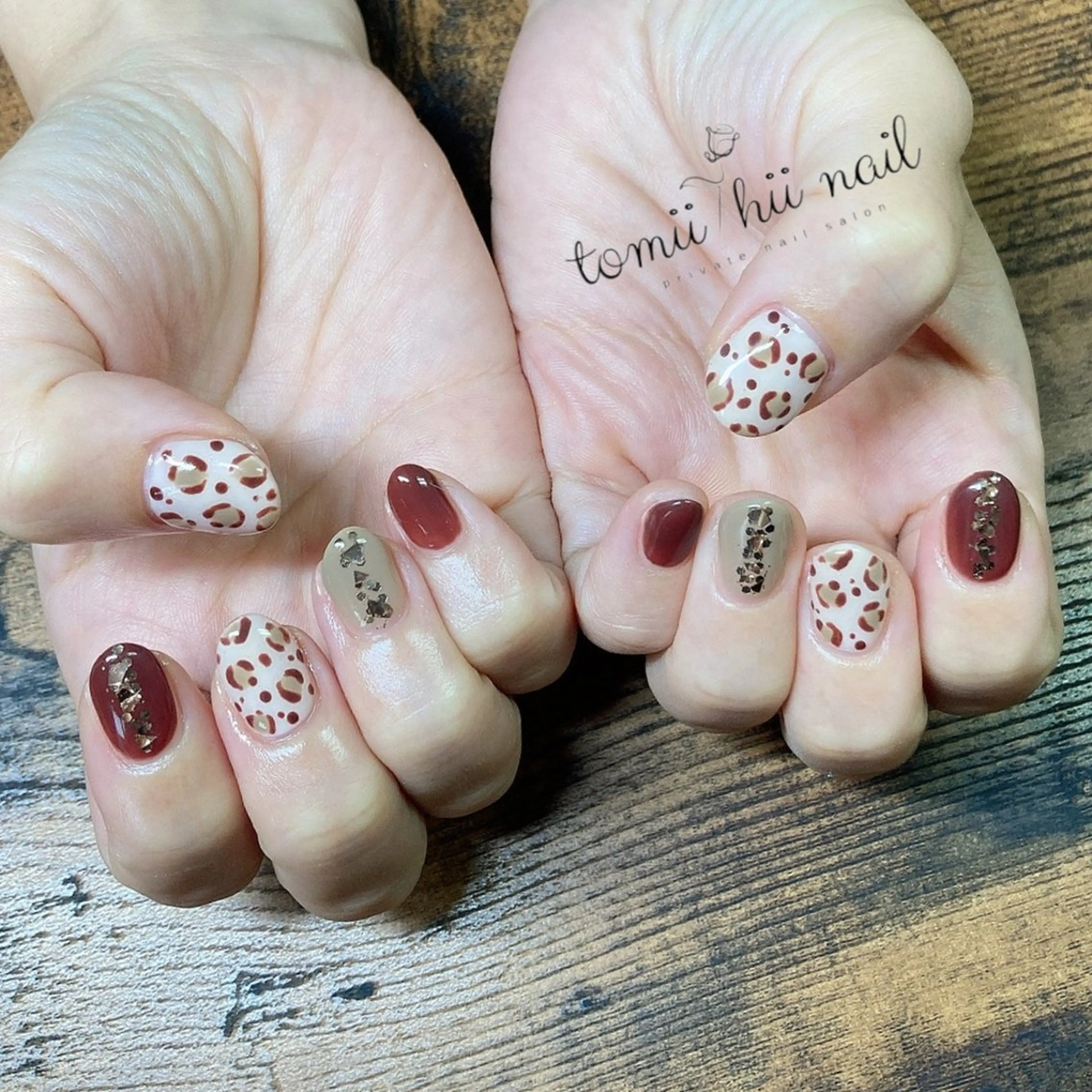 ネイル アニマル柄 キラキラネイル tomii-hii -nailのその他イメージ