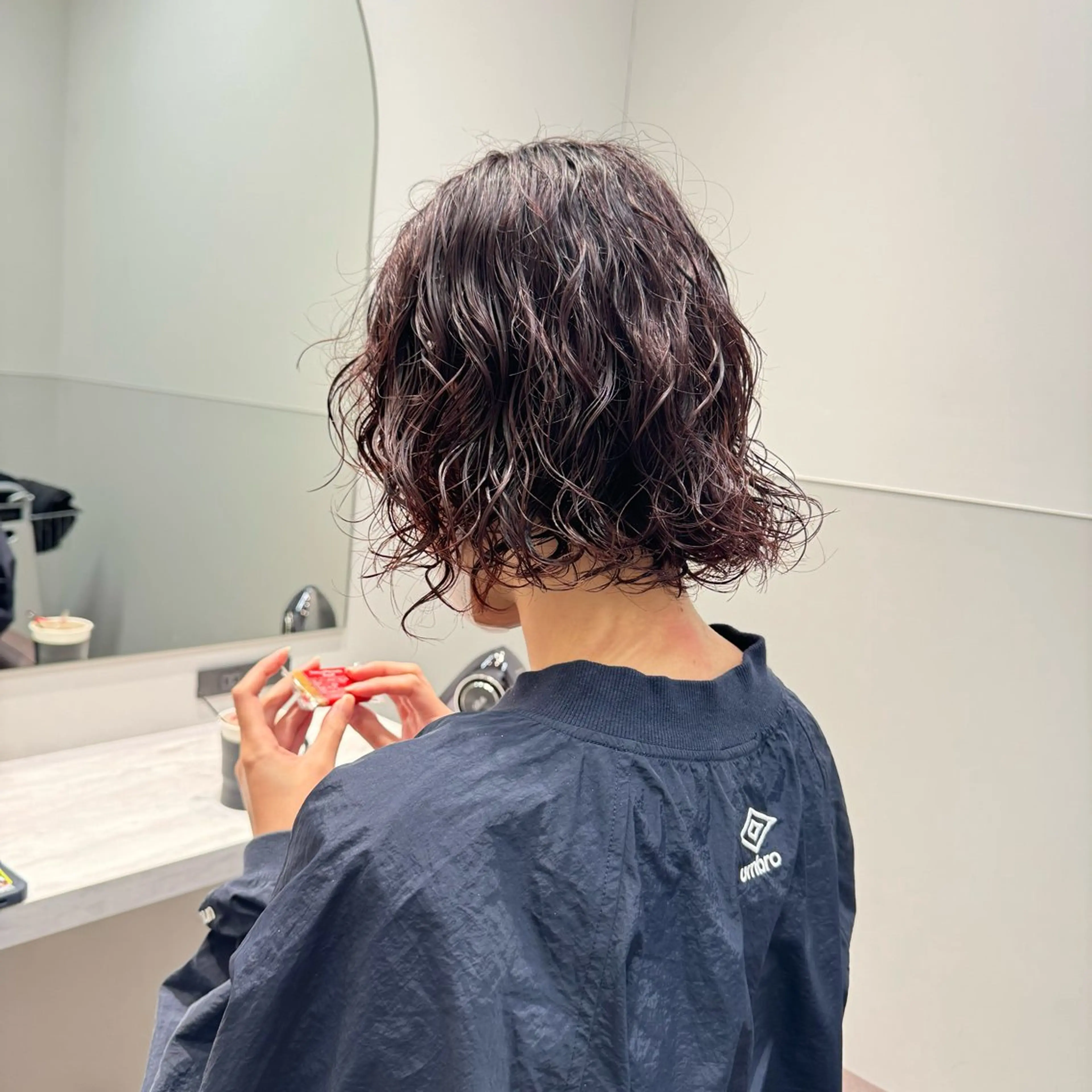 カット＋ボブパーマの写真