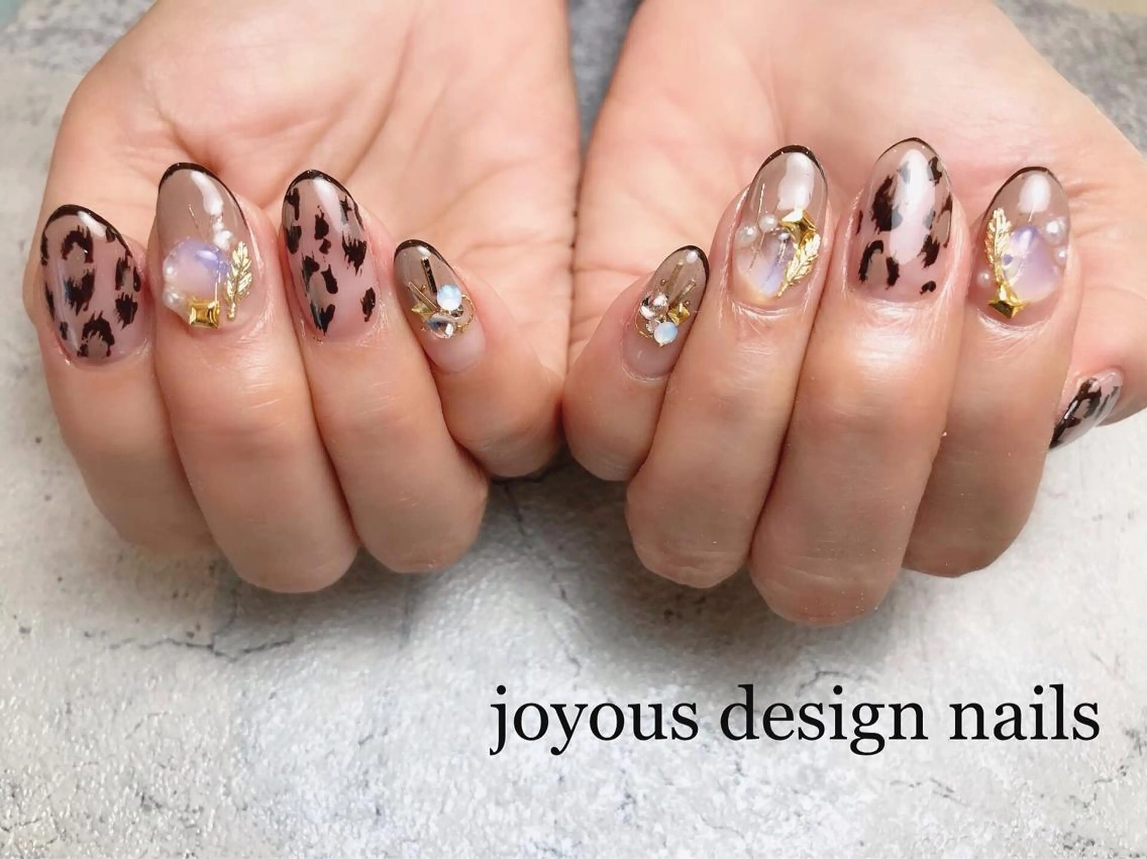 ネイル アニマル柄 ハンドネイル jdn kayokoのネイルデザイン