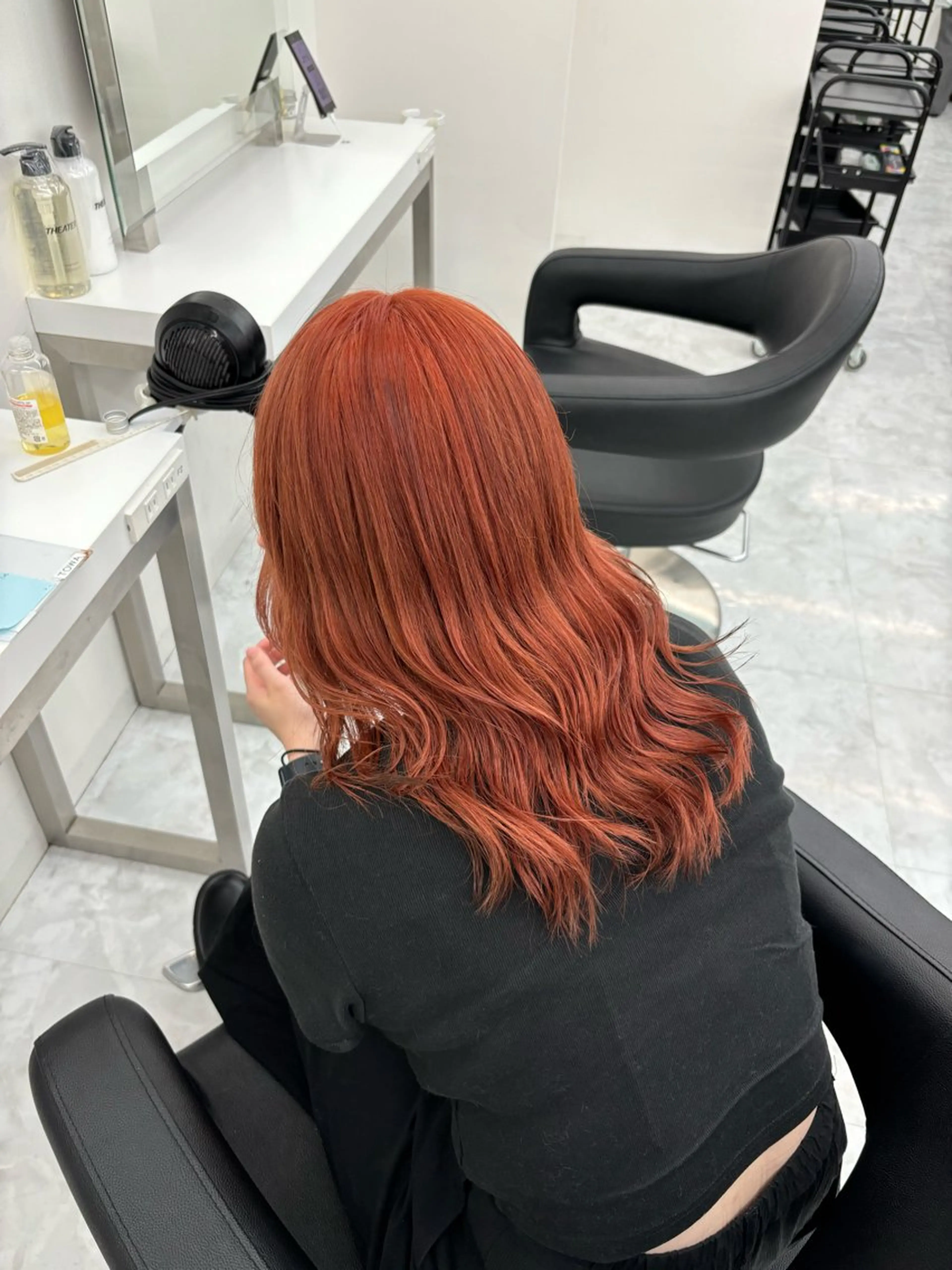 セミロング カラー ヘアカラー ヘッドスパ ヘアセット 🫧韓国風透明感 ヘア🫧towaのヘアスタイル