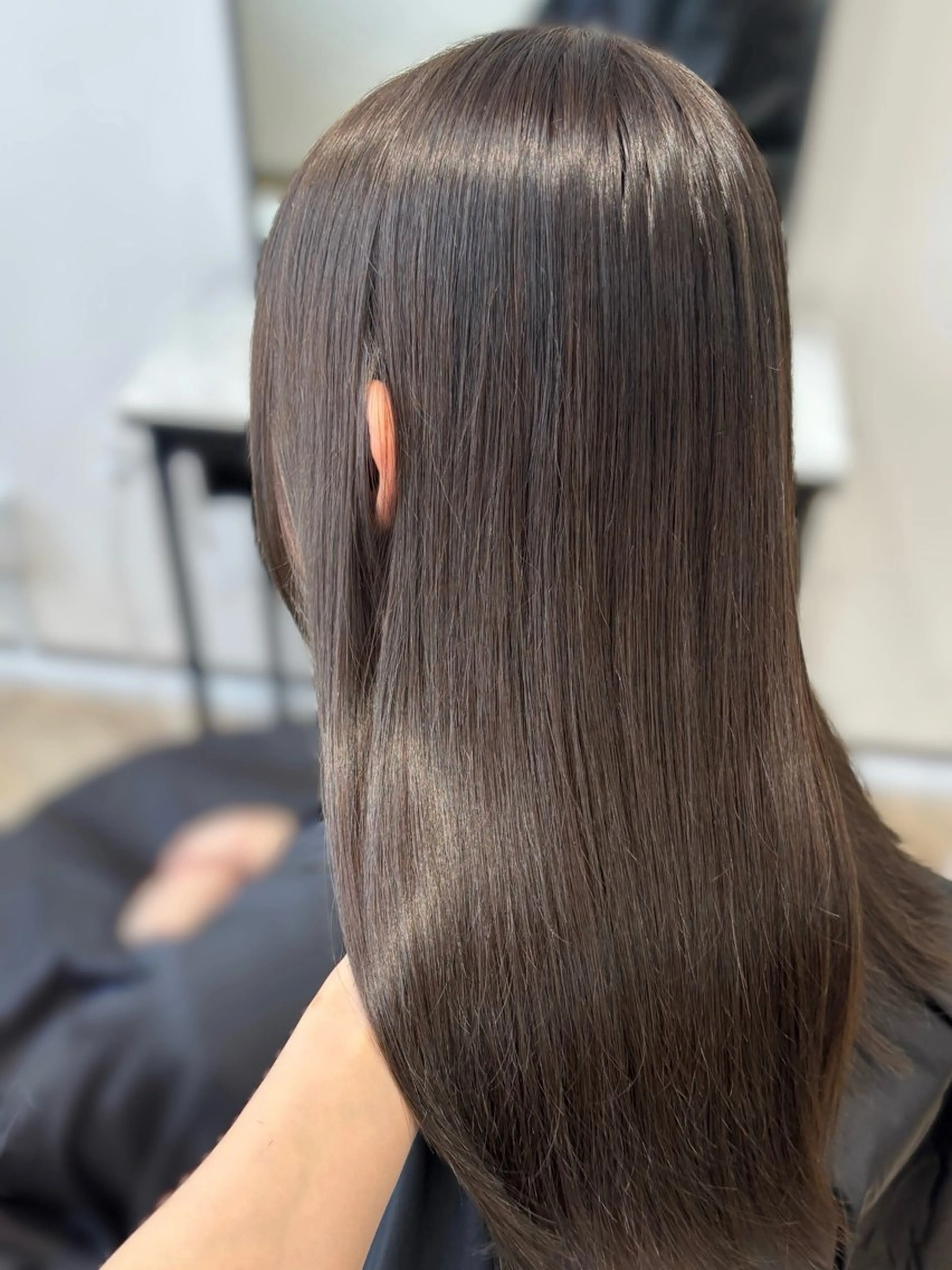 セミロング カラー 透明感カラー グレージュ 髪質改善 トリートメント カット ヘアカラー トリートメント CHAINON×FeM#所属・名駅/sHiHo/透 明感カラー✨🎀/のヘアスタイル