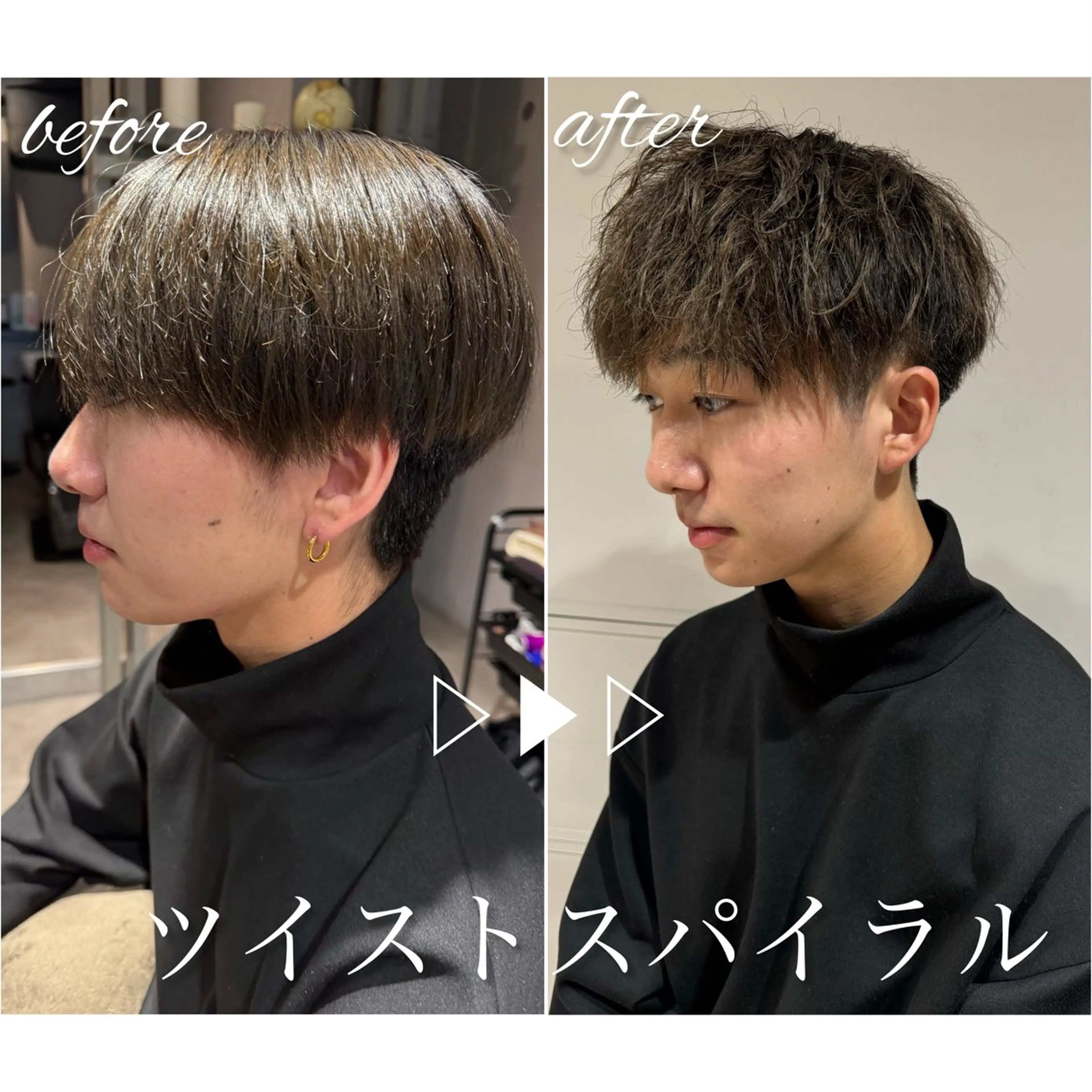 ショート パーマ メンズ カット パーマ トリートメント Dxxxx III所属・女性目線の大人 メンズ*Ayakaのヘアスタイル