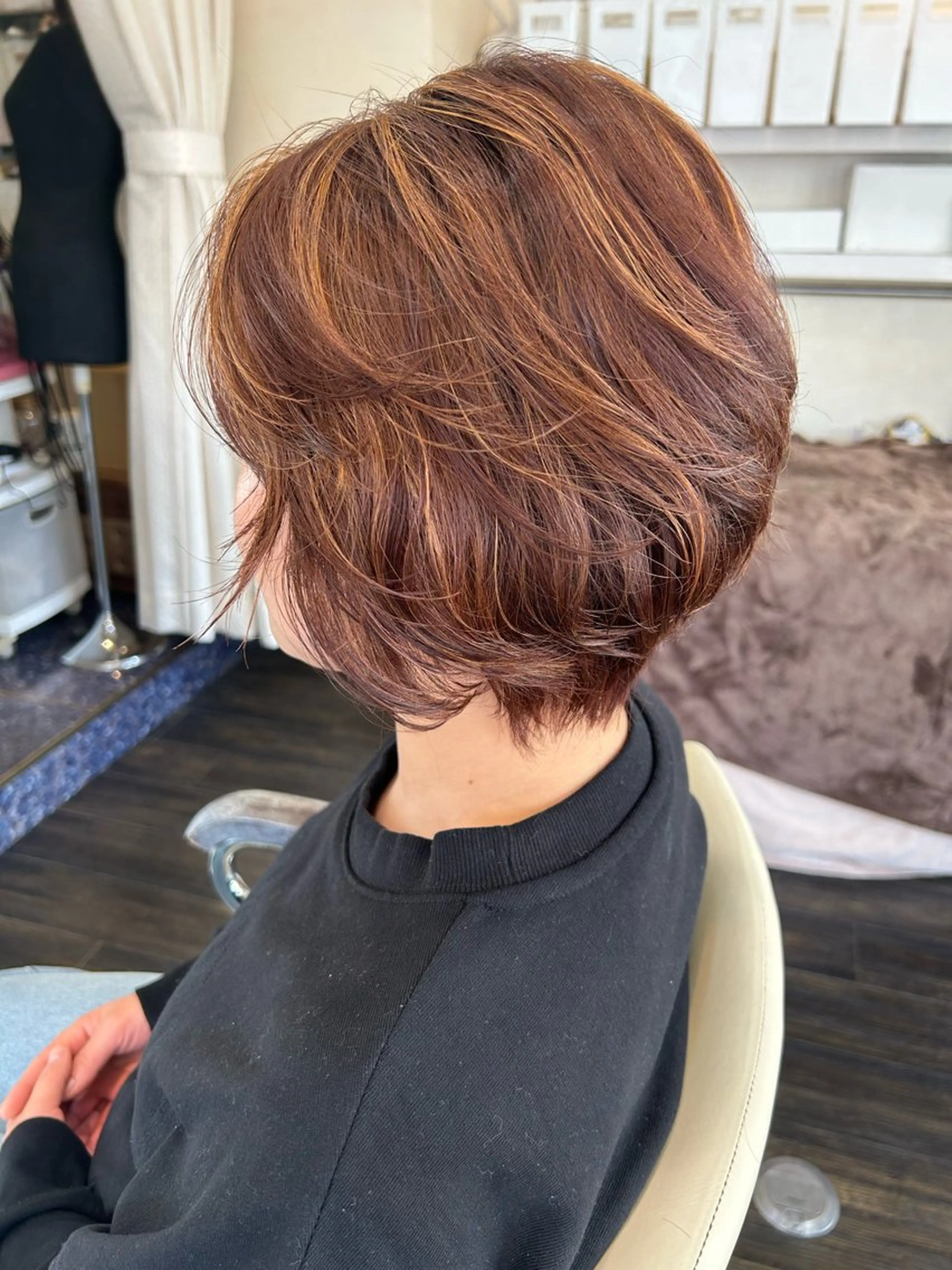 ミディアム カラー ヘアカラー トリートメント ヘアセット DiMPlE  ディンプル所属・🌸スタイリスト 山浦美恵のヘアスタイル