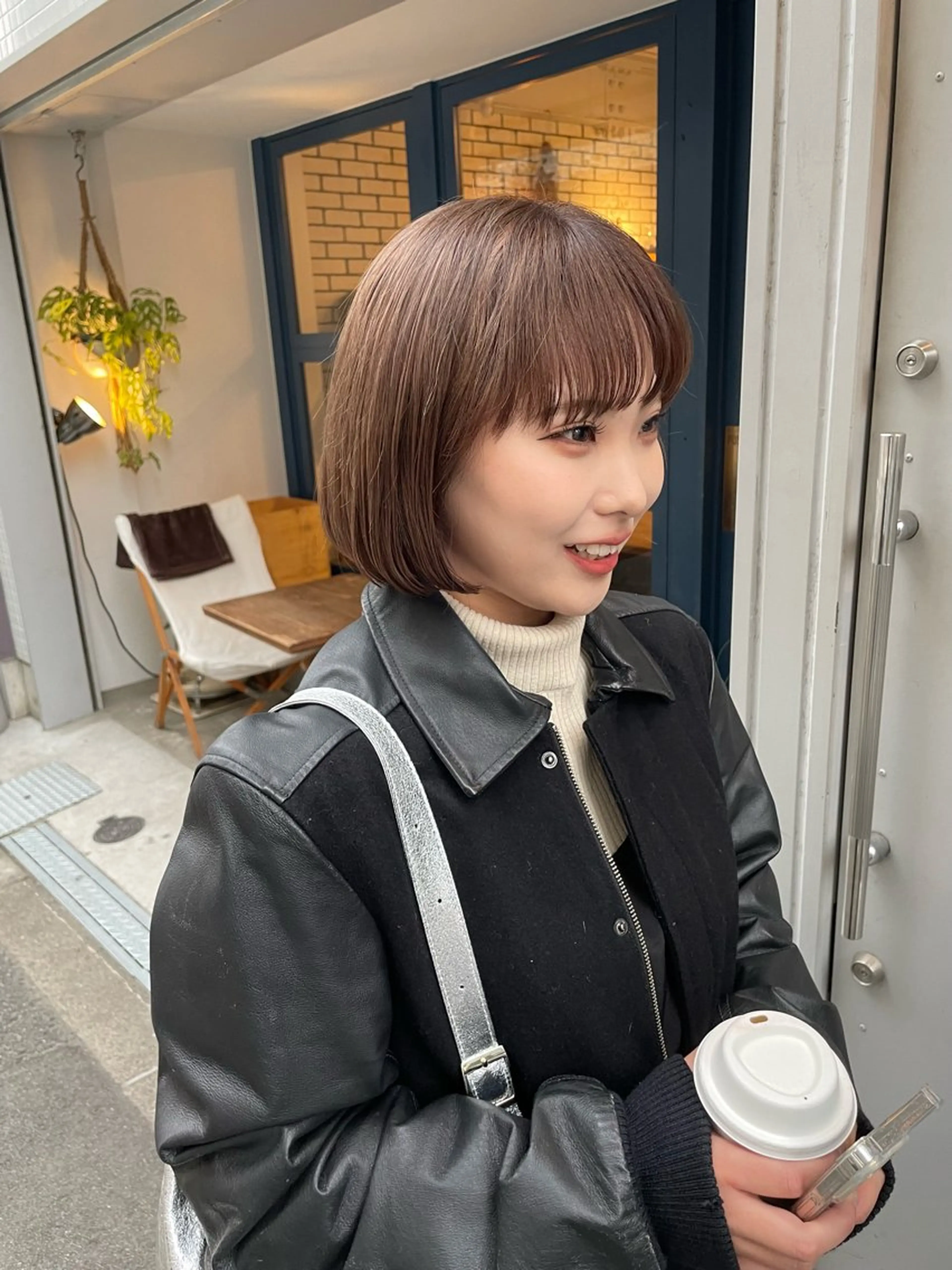 ショート カラー ボブ／パーマ指名 No. 1🍃れんとのヘアスタイル