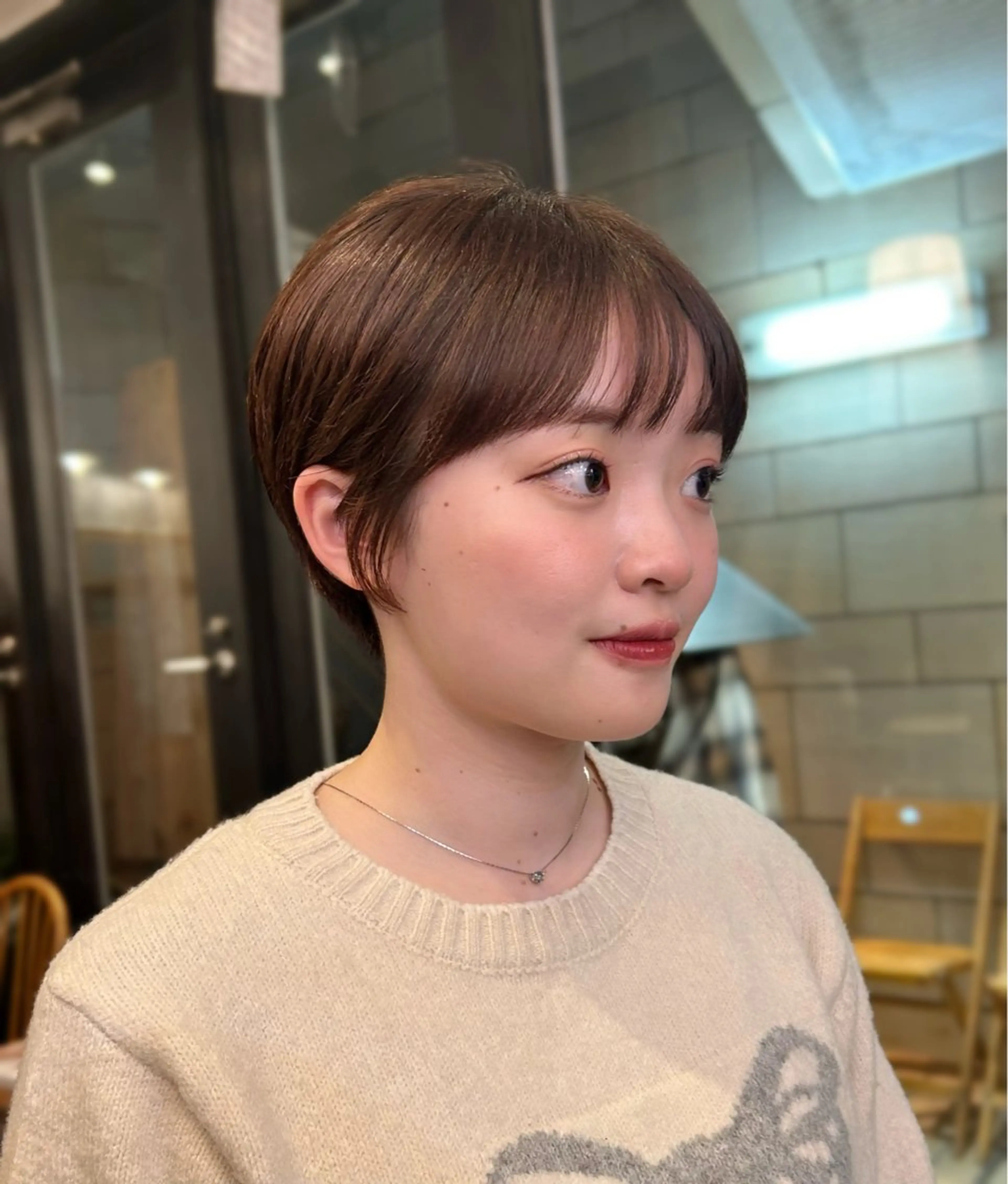 ショート カラー ショートレイヤー くびれヘア レイヤーカット ショートヘア tete nico所属・似合わせ/ヘアカラー nanami🌸のヘアスタイル