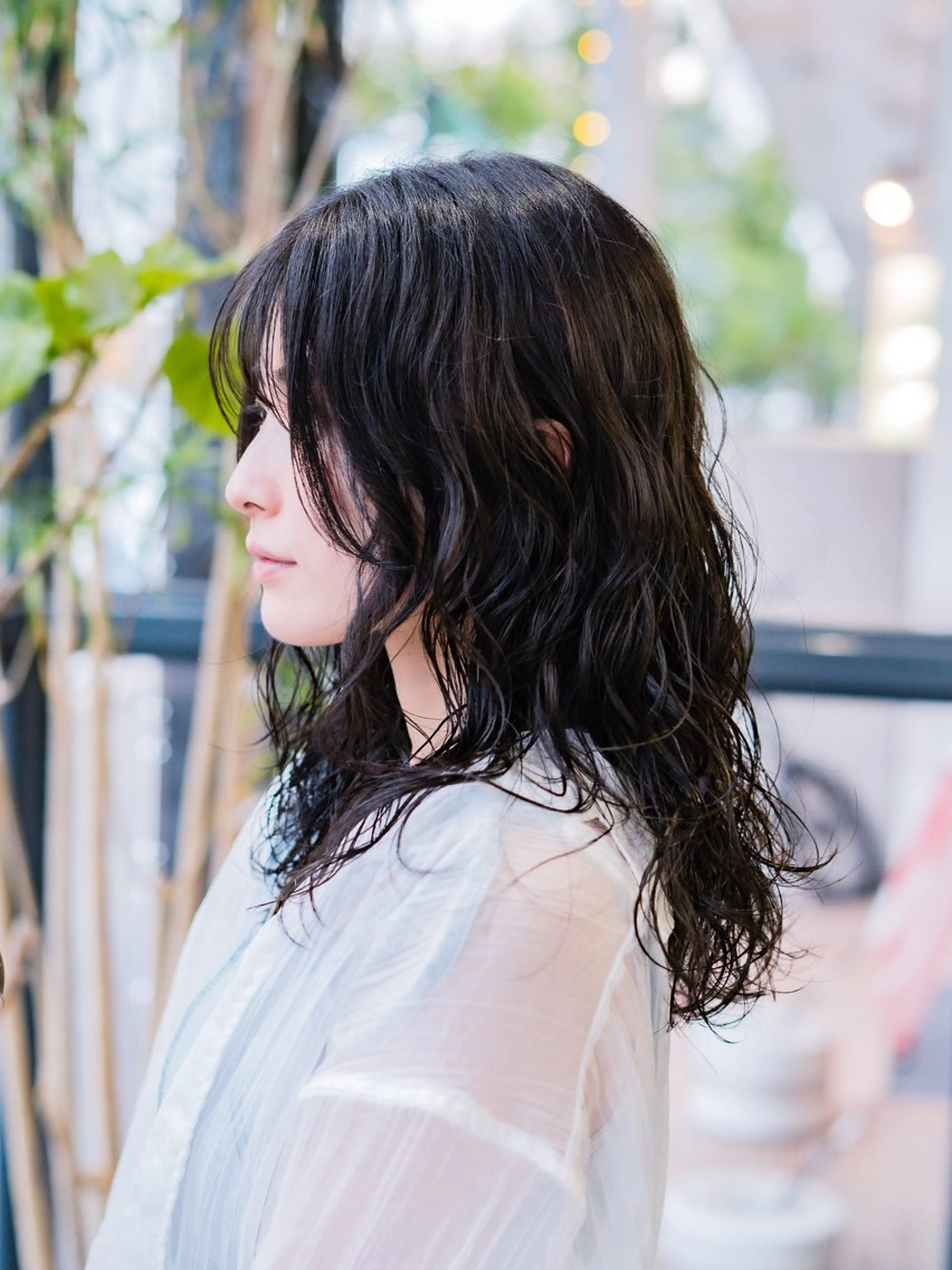 セミロング パーマ セミロングパーマ デジタルパーマ HairCraft.所属・難波 侑希のヘアスタイル