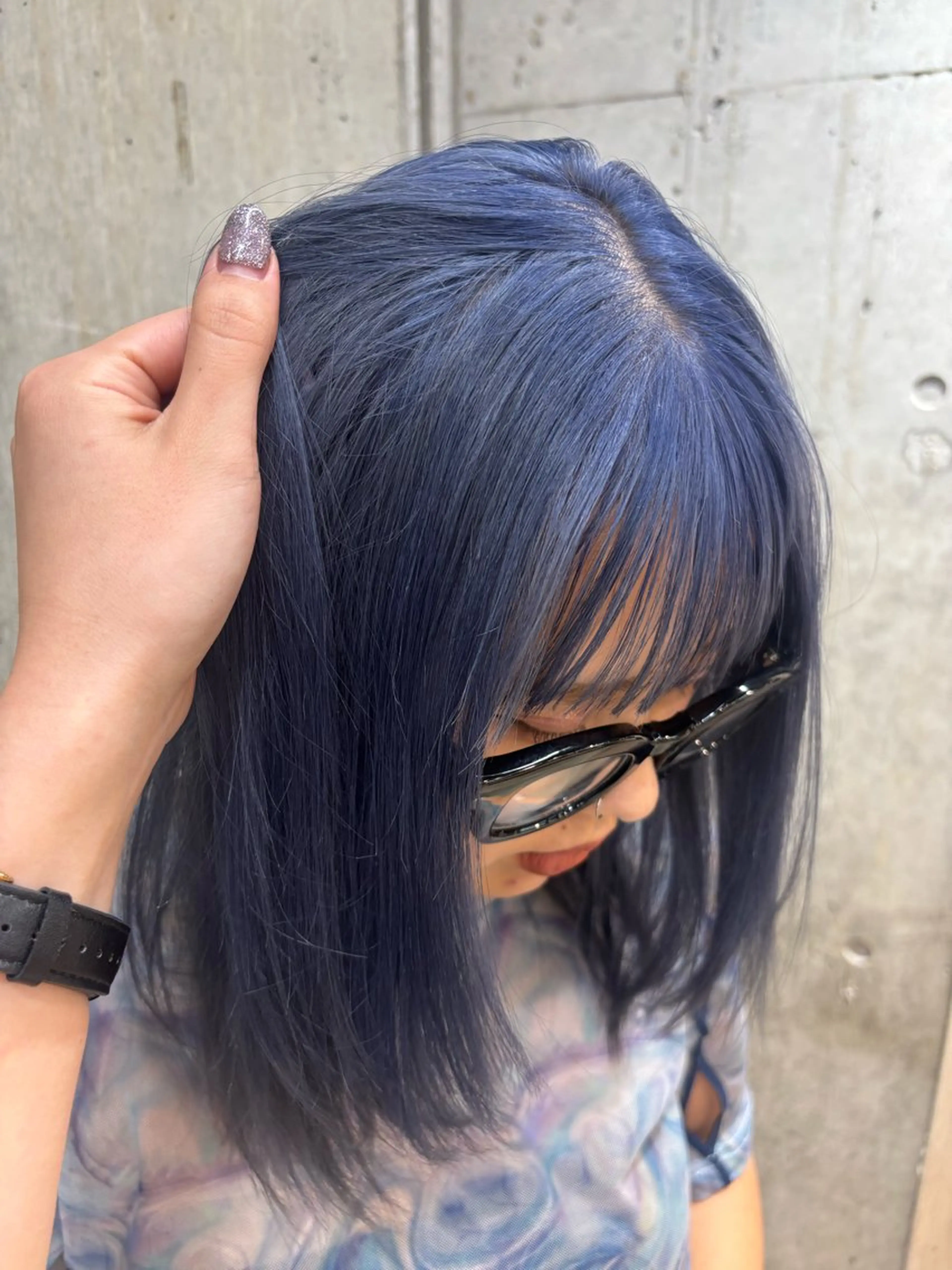 ミディアム カラー ヘアカラー ハイトーン/ラベンダ ー/ユイナ🪄のヘアスタイル