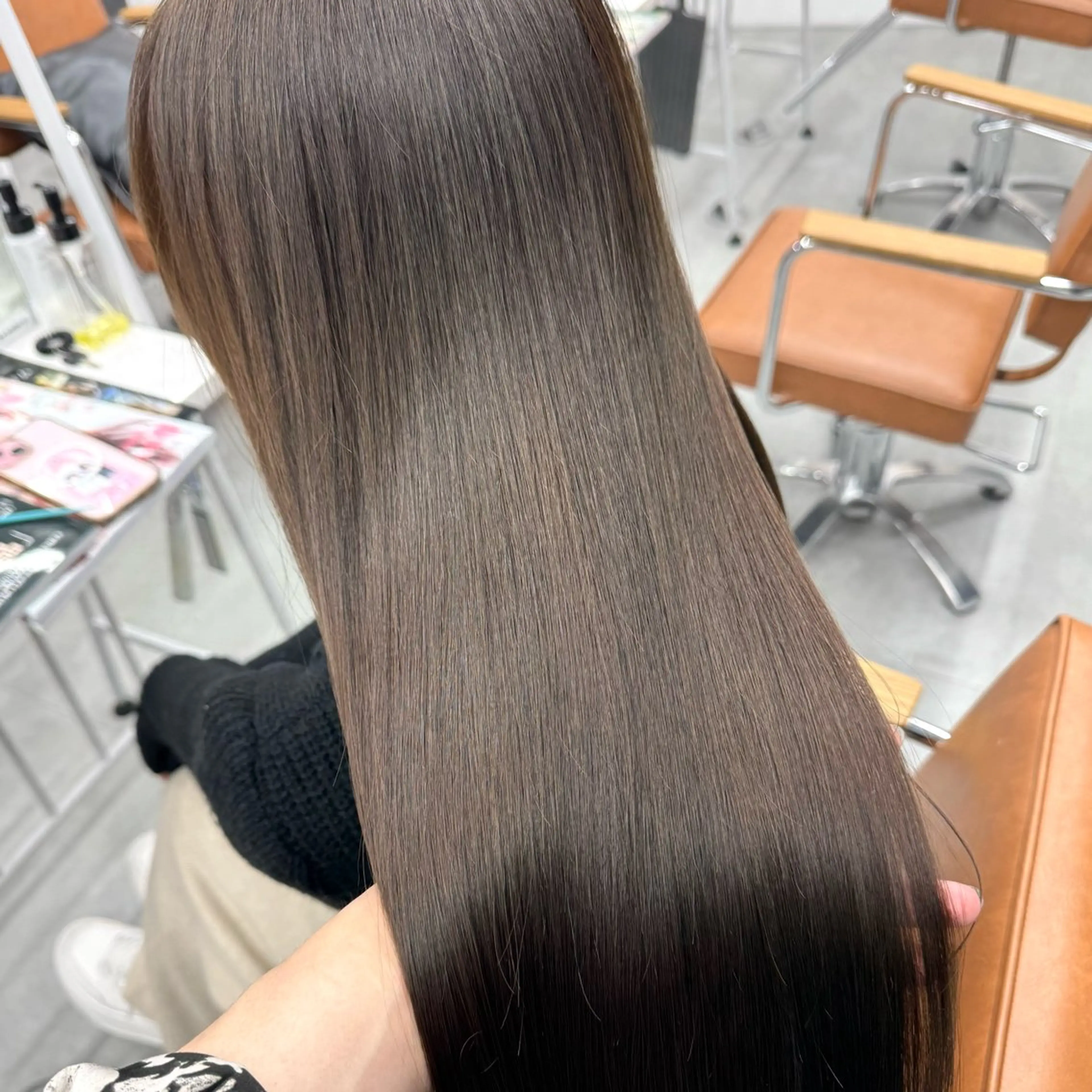 ロング カラー ヘアアレンジ ヘアカラー ブリーチなしカラー /新百合ヶ丘/安形翔のヘアスタイル