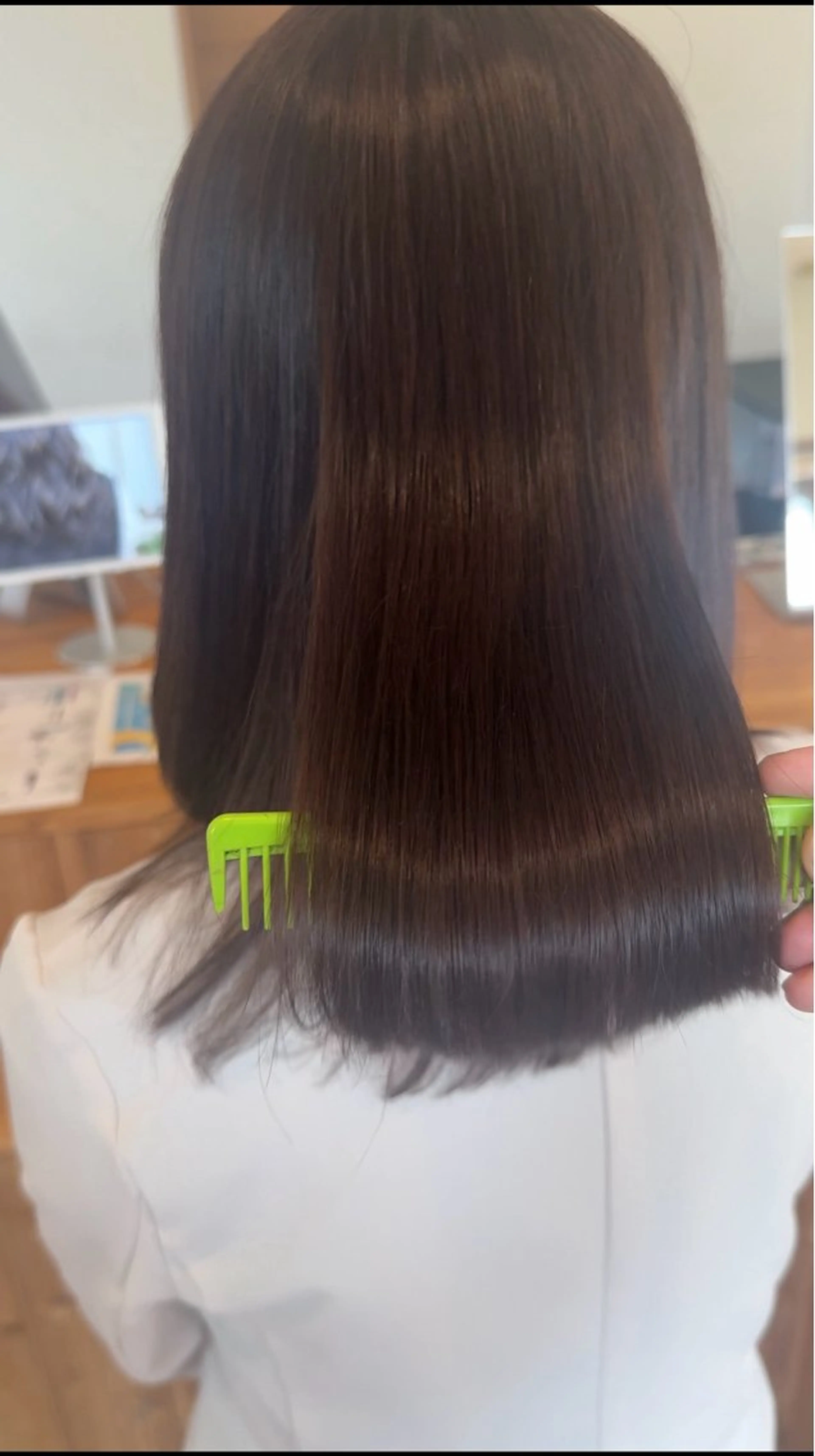 セミロング ヘアカラー トリートメント Claire 【クレール】所属・富山駅徒歩8分/ 透明感カラーみきやのヘアスタイル