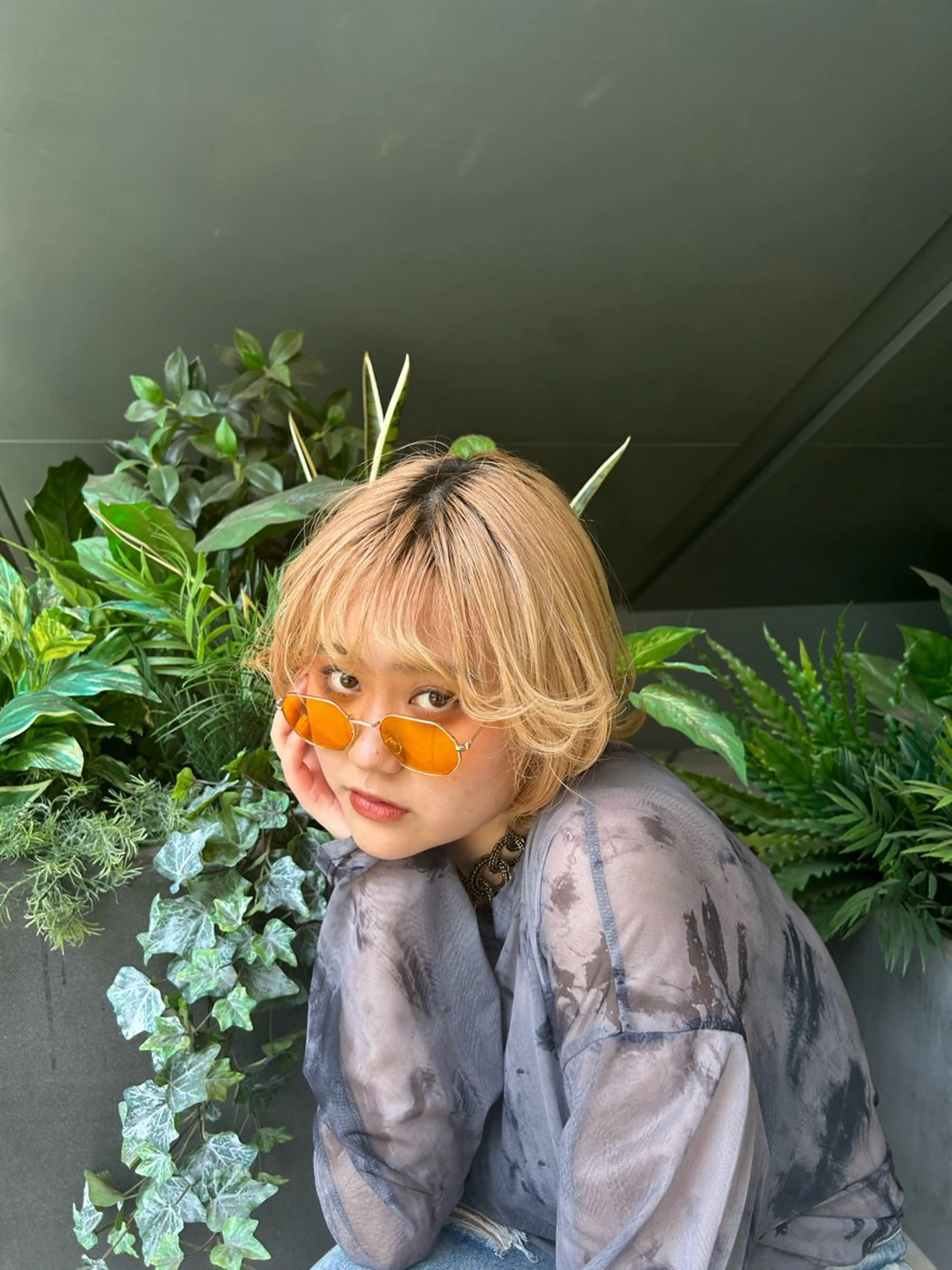 ショート カラー ブリーチ ハイトーンカラー カット ヘアカラー 川越/torie /MIREI/のヘアスタイル