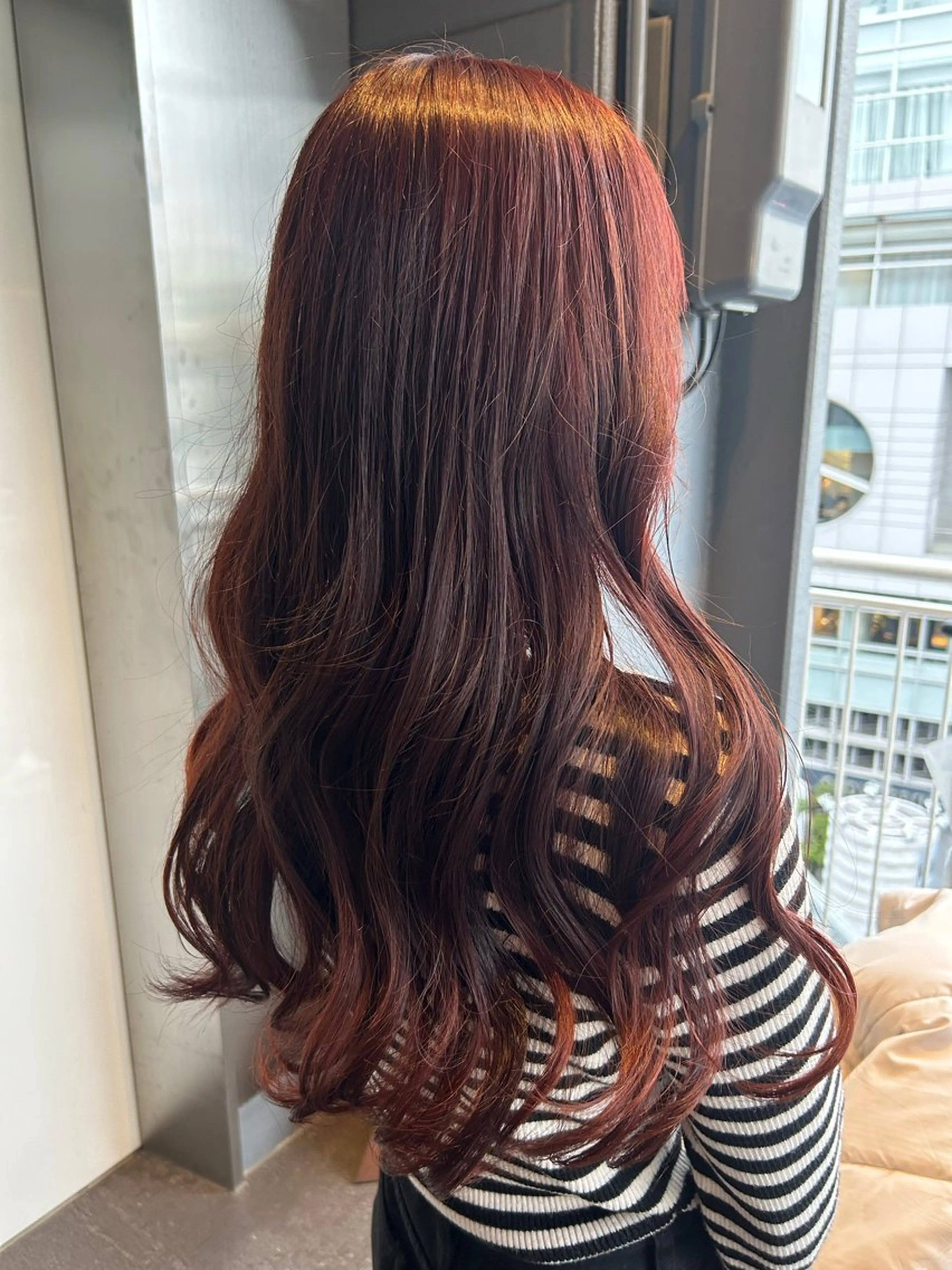 ロング カラー ヘアカラー トリートメント 滝本 和叶のヘアスタイル