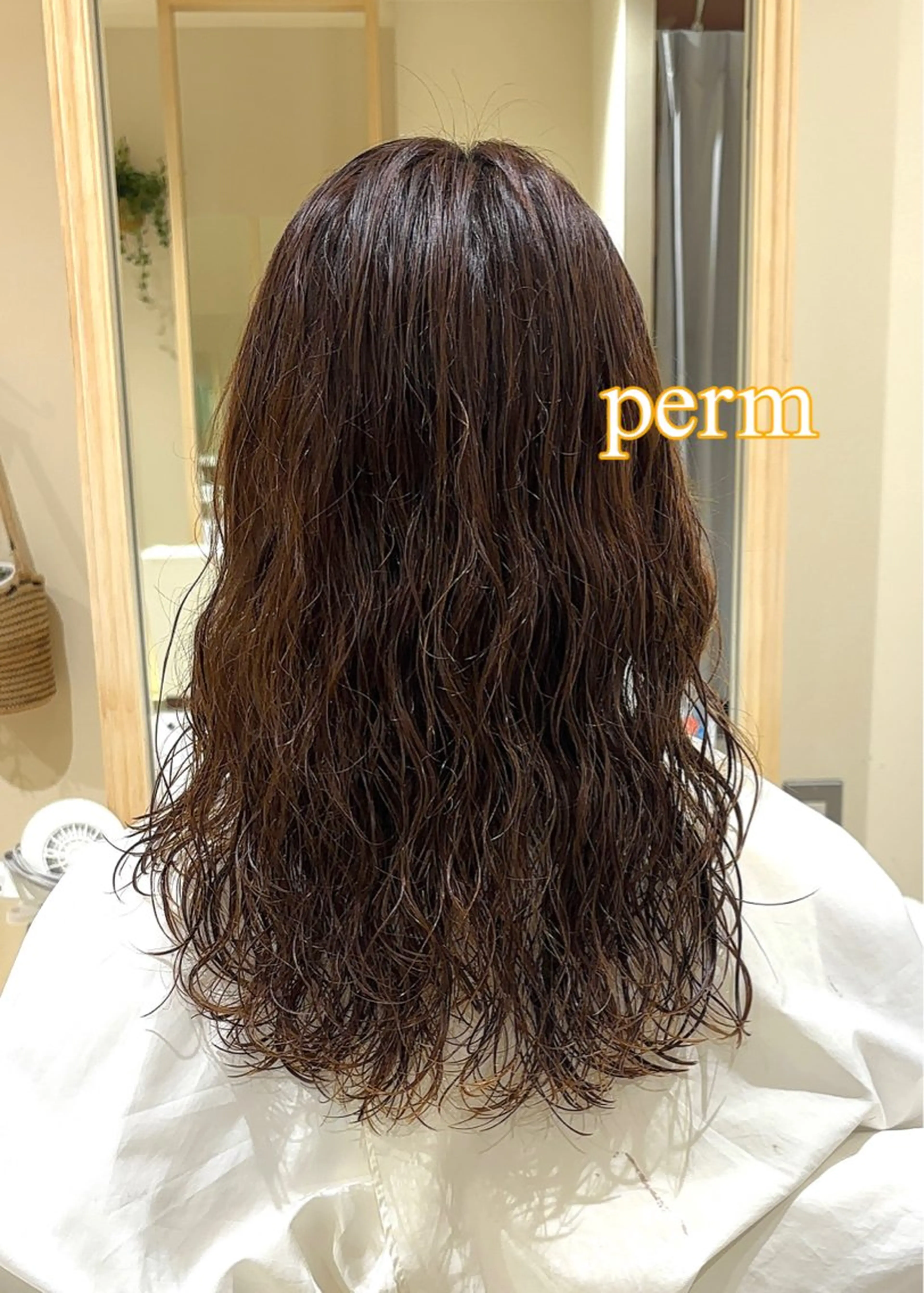 セミロング パーマ セミロングパーマ 韓国風ヘア カット パーマ CYAN.栄店所属・パーマ/髪質改善 【榎本千夏】のヘアスタイル