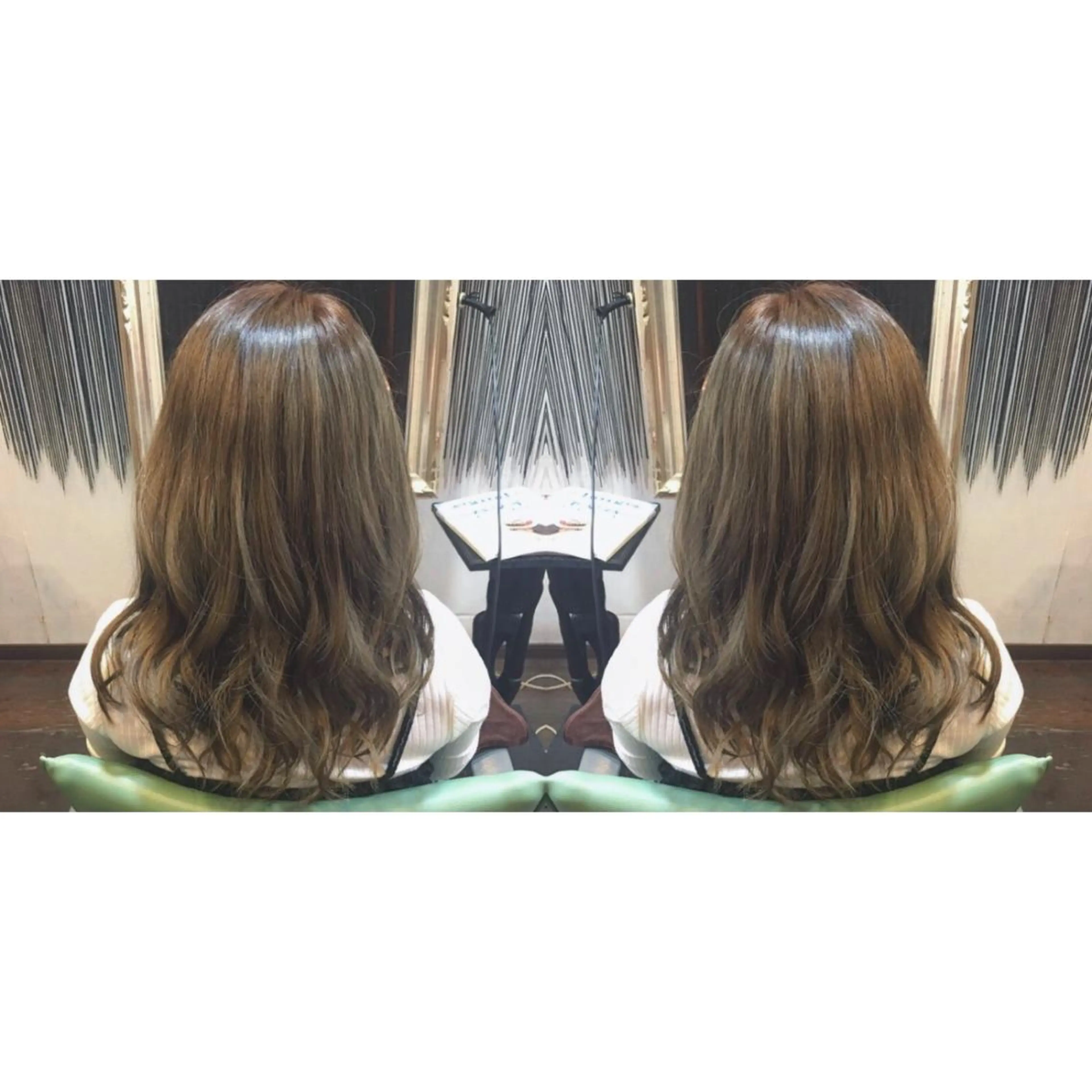 セミロング カラー ハイライトカラー ハイライト liberta所属・メンズhair /こえびのヘアスタイル