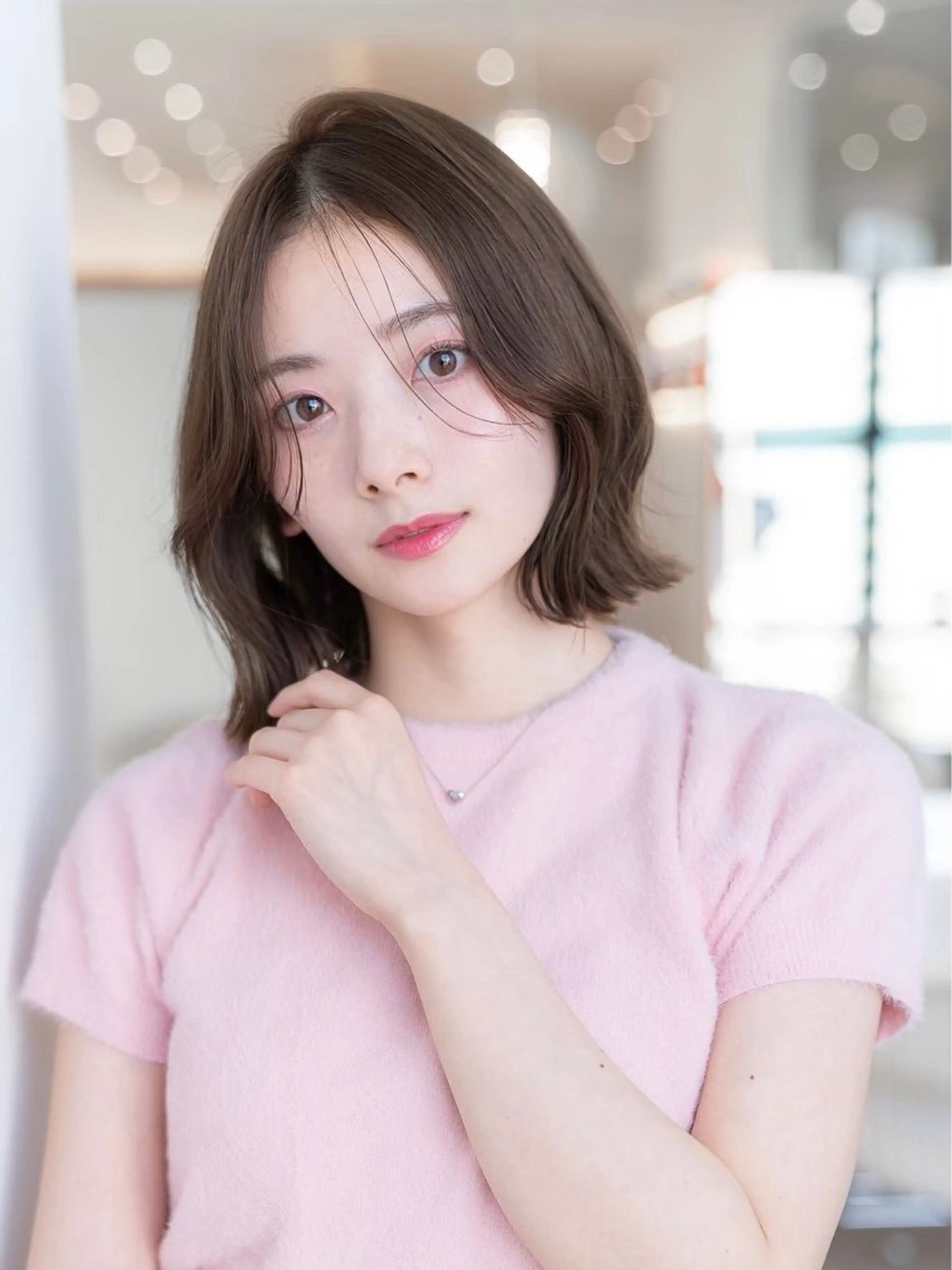 ショート カラー カット ヘアカラー トリートメント 渋谷/レイヤーボブ・ 韓国ボブ特化/楓のヘアスタイル