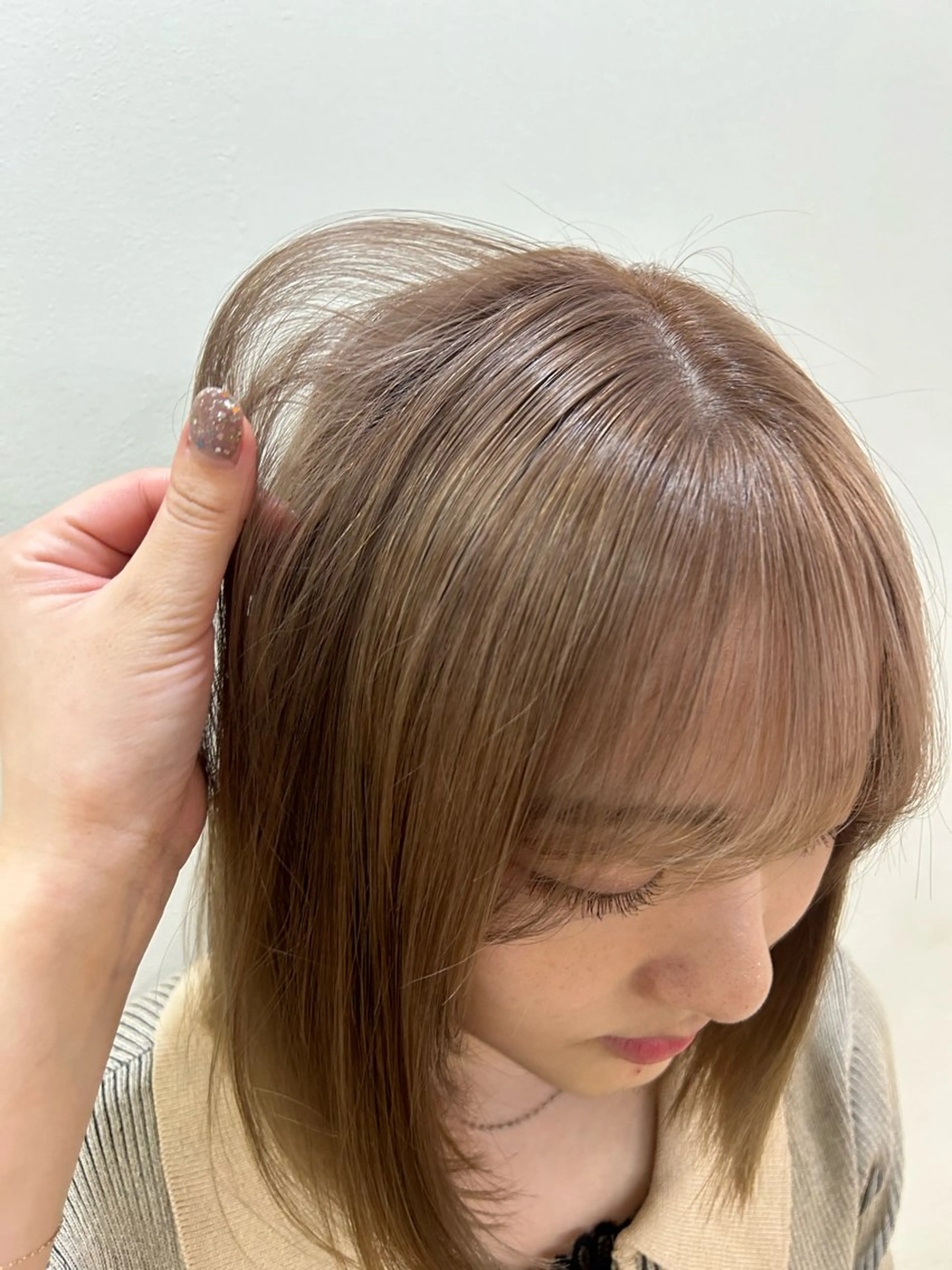 ミディアム カット ヘアカラー トリートメント 顔周り/レイヤー/ 透明感/あやか💕のヘアスタイル