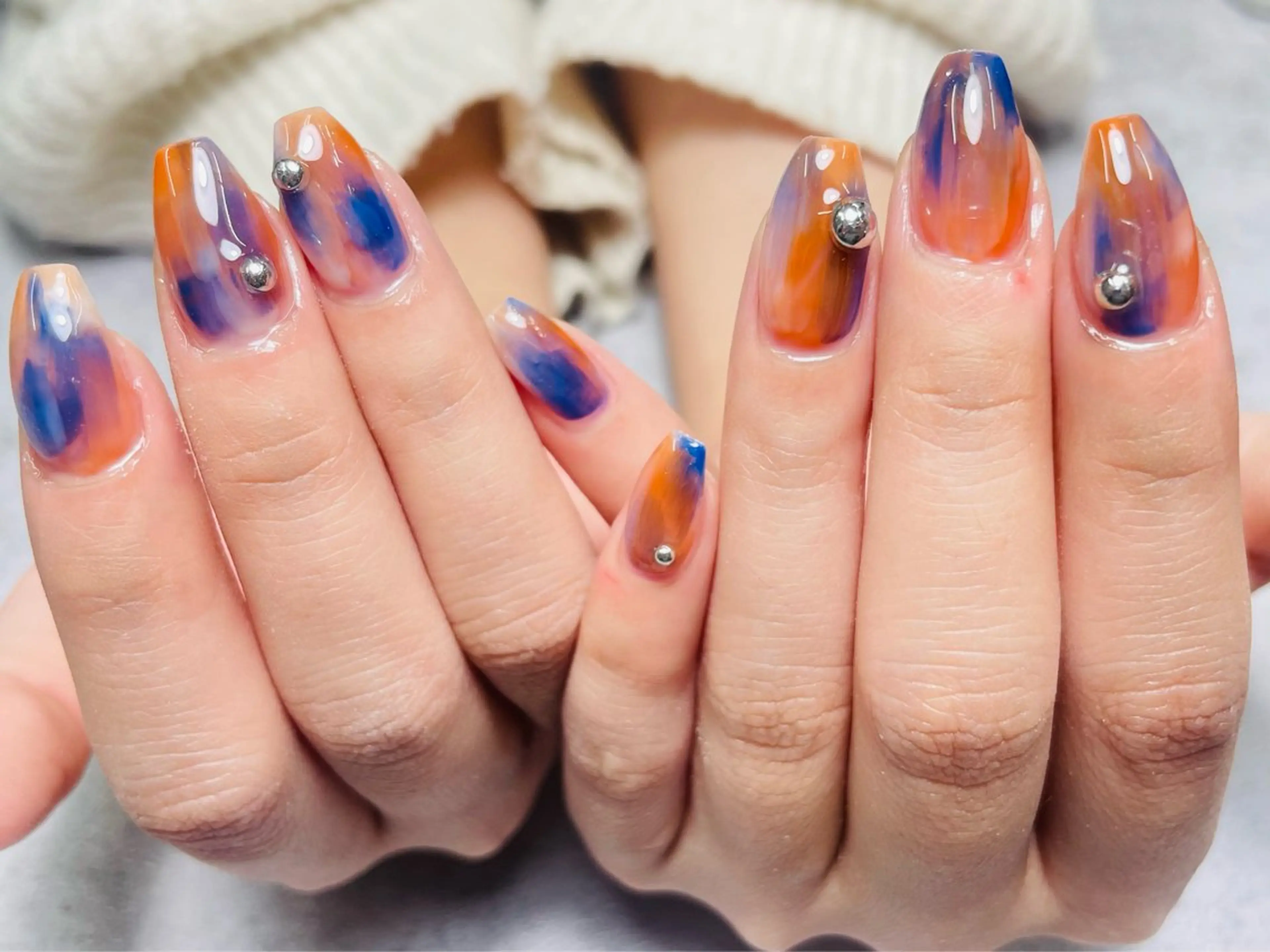 【ハンド】時短ニュアンスコース💅¥5480オフ込みの写真