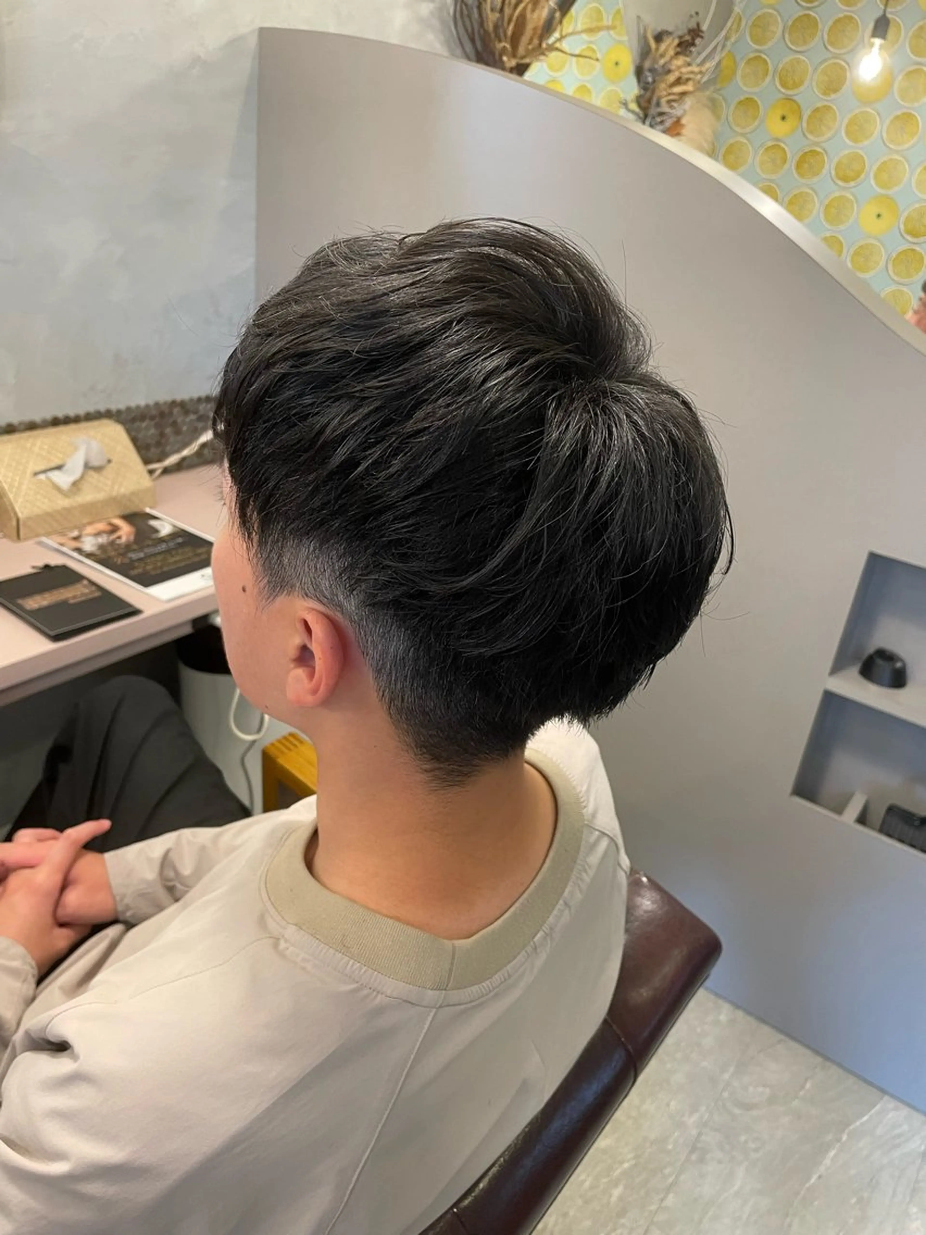 メンズ アイブロウ マッシュ 刈り上げ hair  make echo所属・hair make echo滿木あい花のヘアスタイル