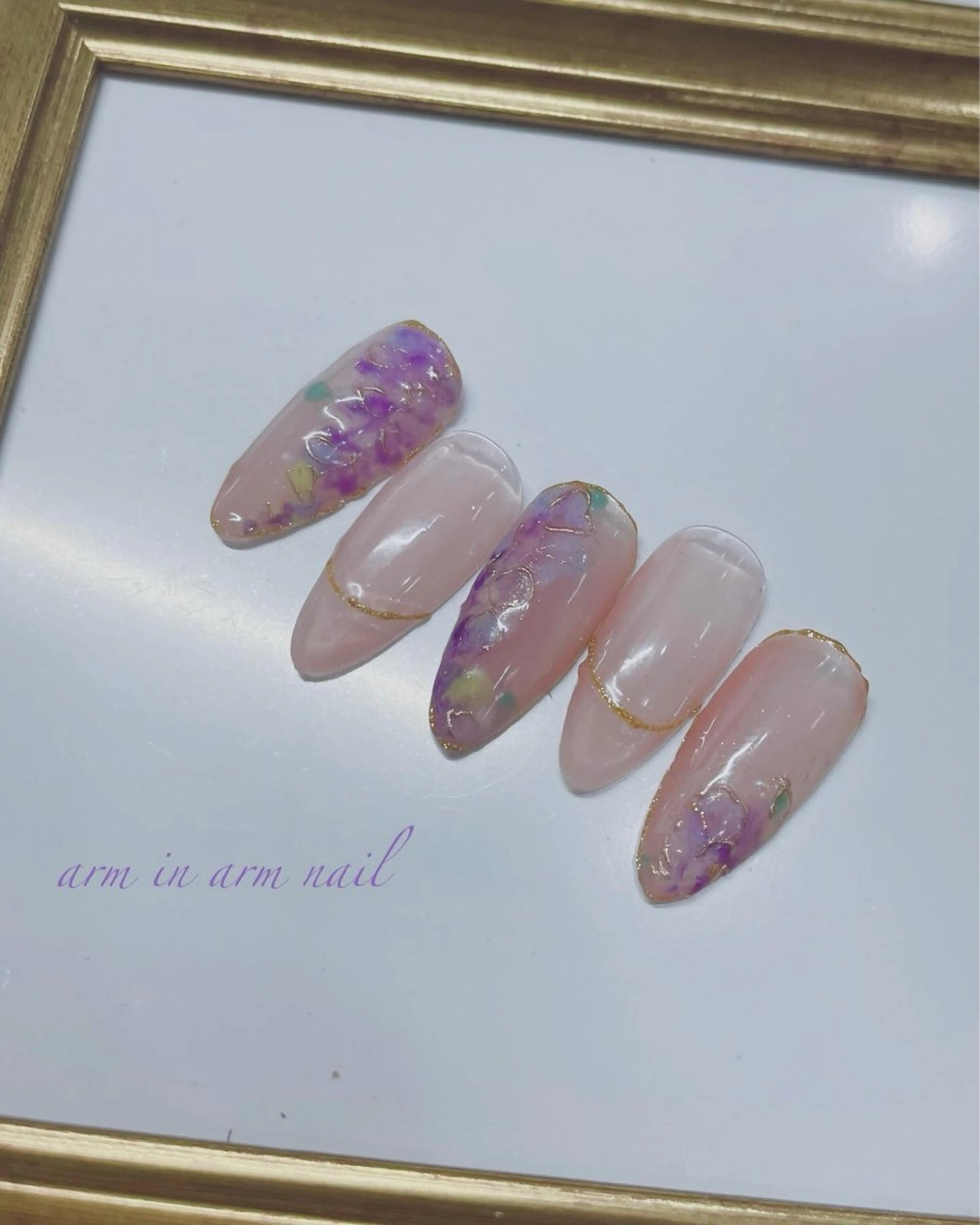 ネイル arm in arm ︎✿Yamamotoのマツエク・マツパデザイン