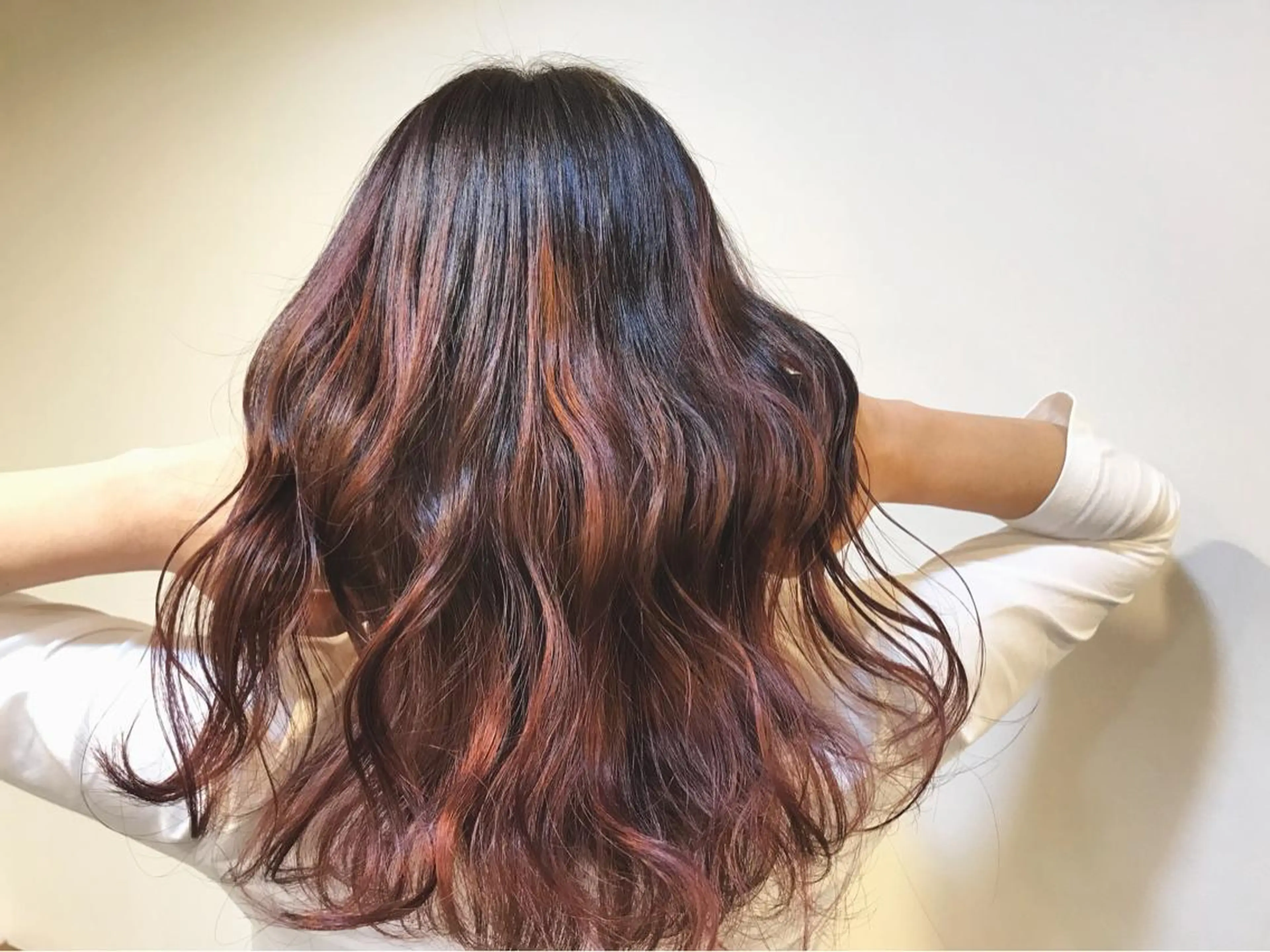 ロング カラー カット ヘアカラー トリートメント IORI #韓国ヘア#髪質改善のヘアスタイル