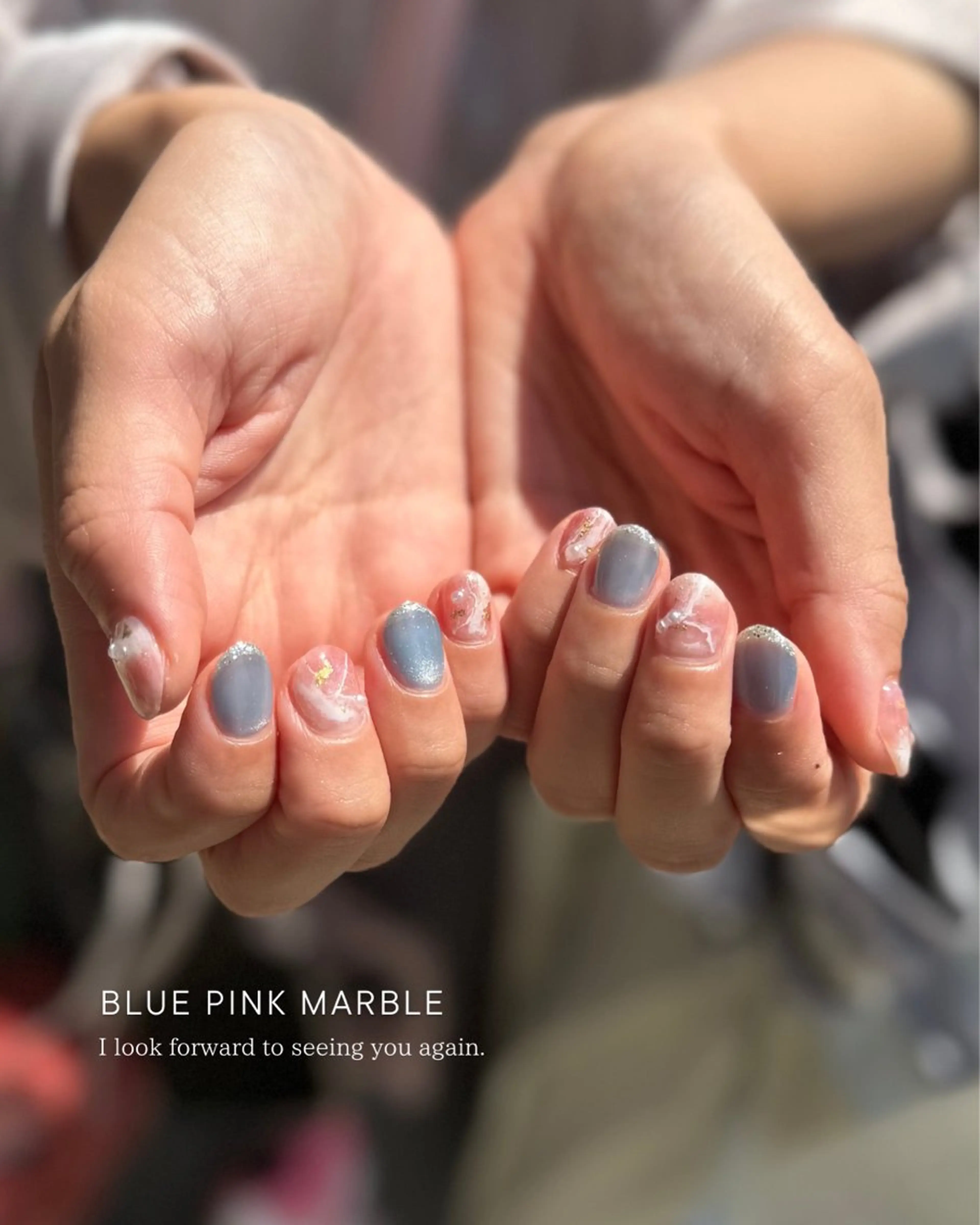 ネイル アートネイル フラワーネイル ジェルネイル 氷ネイル・うるうるネイル 大理石ネイル(マーブル) ハンドネイル Seemly 千田町店所属・フラワーパラジェル 🌸シームリーエミのネイルデザイン