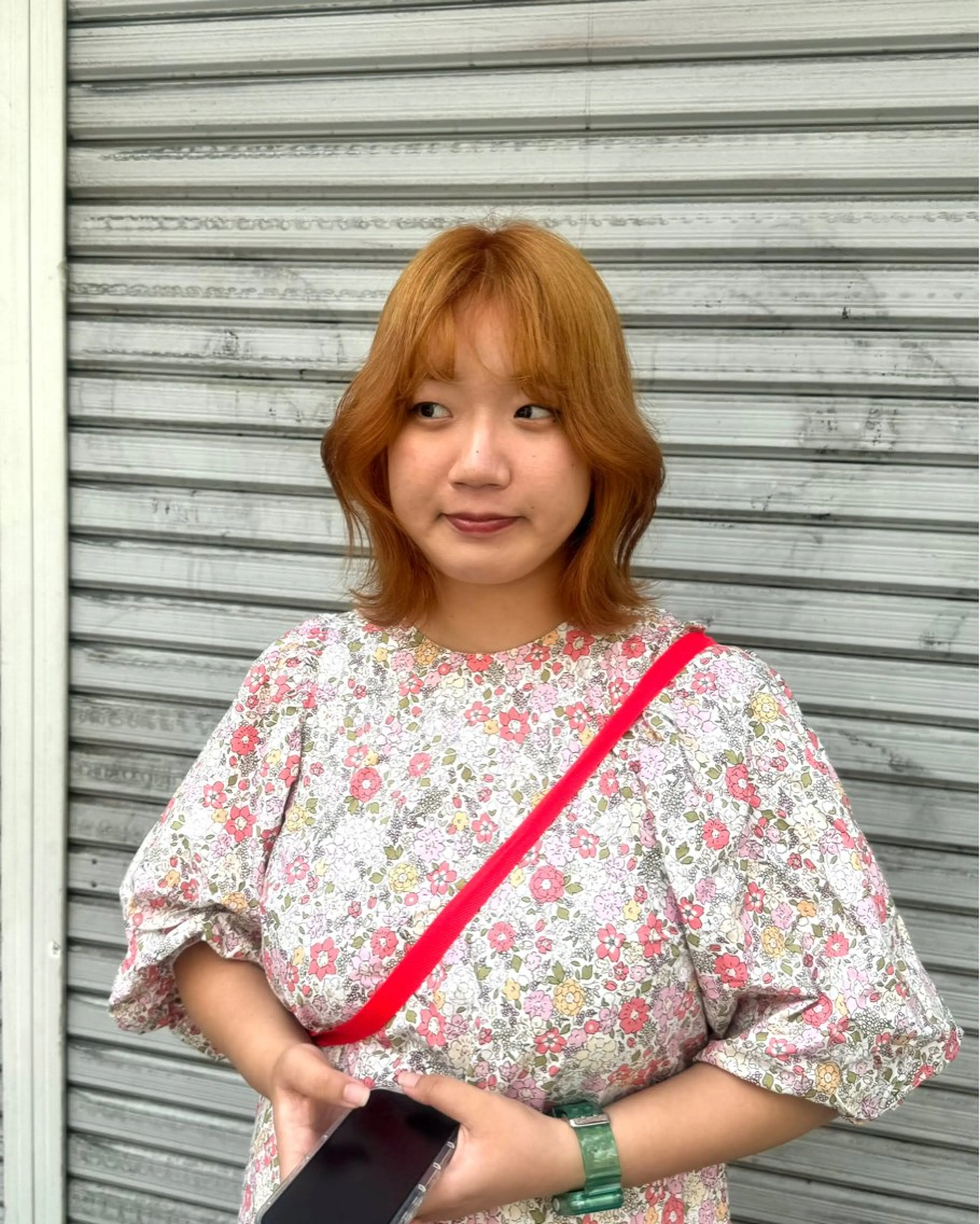 ショート カラー オレンジ ヘアカラー トリートメント SALOWIN 原宿 IL Salice所属・MIMI🌻໋᳝݊ 個性派カラー⑅ ⸝꙳のヘアスタイル