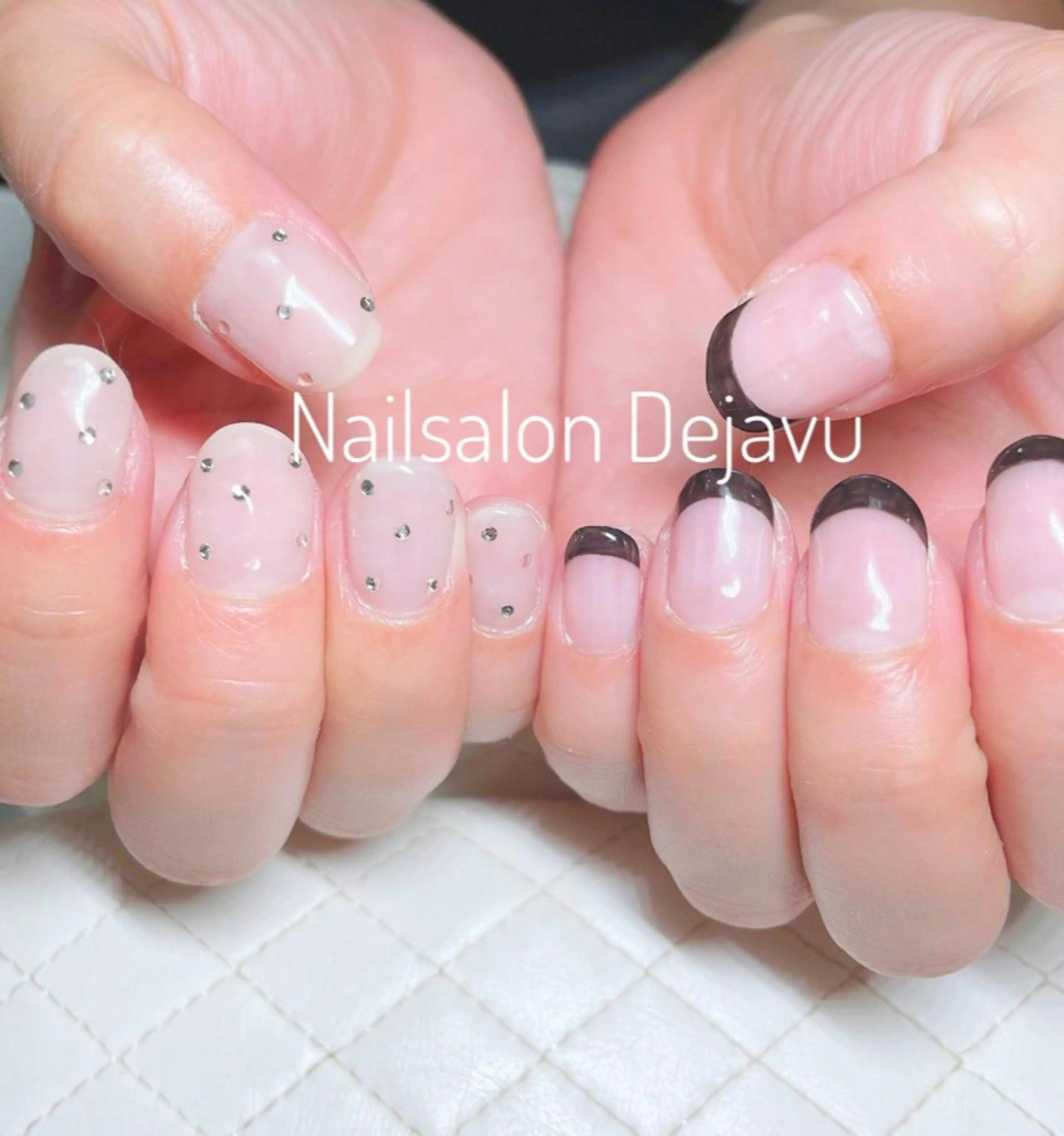 ネイル アートネイル フレンチネイル ジェルネイル ワンカラーネイル ストーンネイル Dejavu所属・Nail salon Dejavu 🌿のネイルデザイン