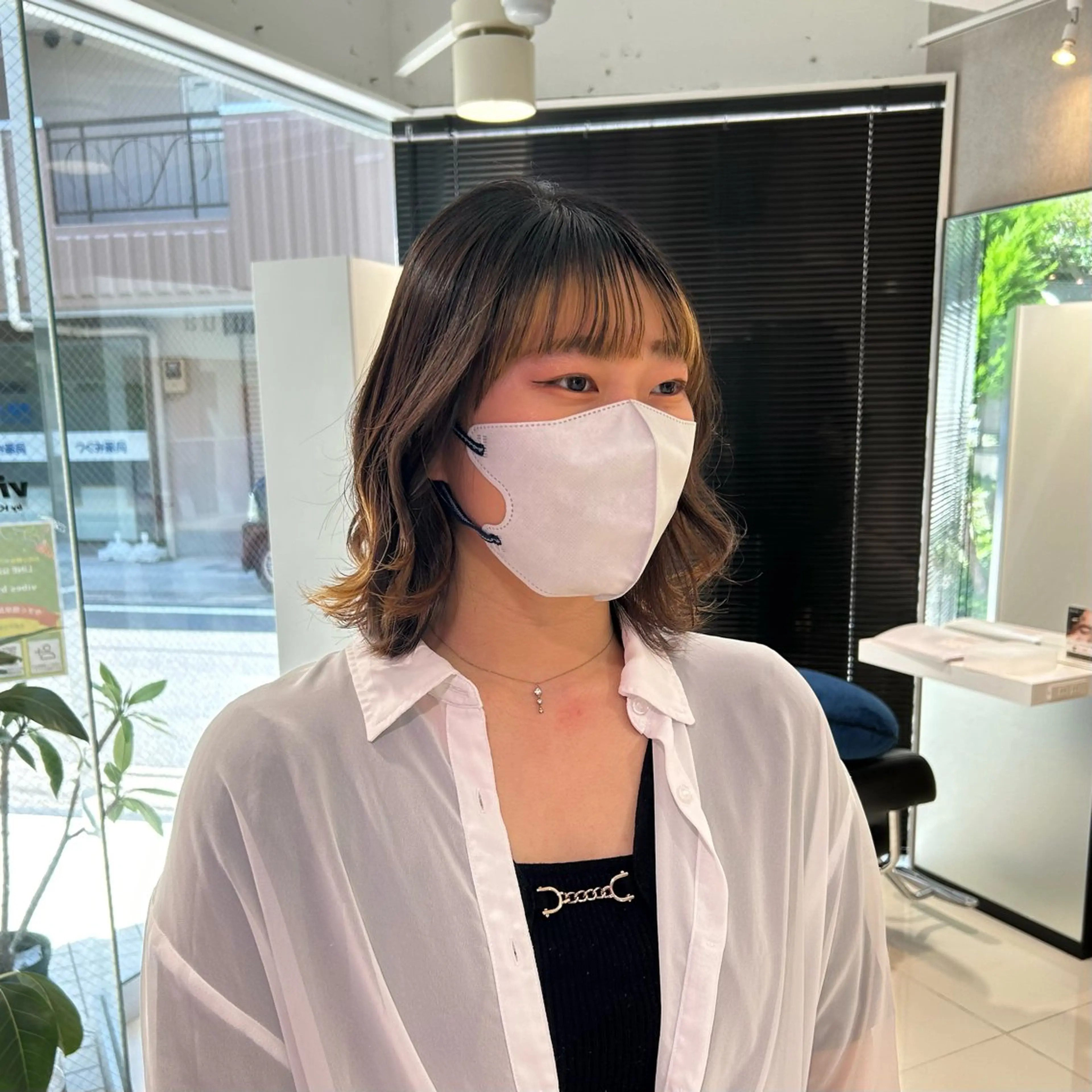 ショート ヘアカラー ちさと/メンズ ショート/縮毛矯正のヘアスタイル