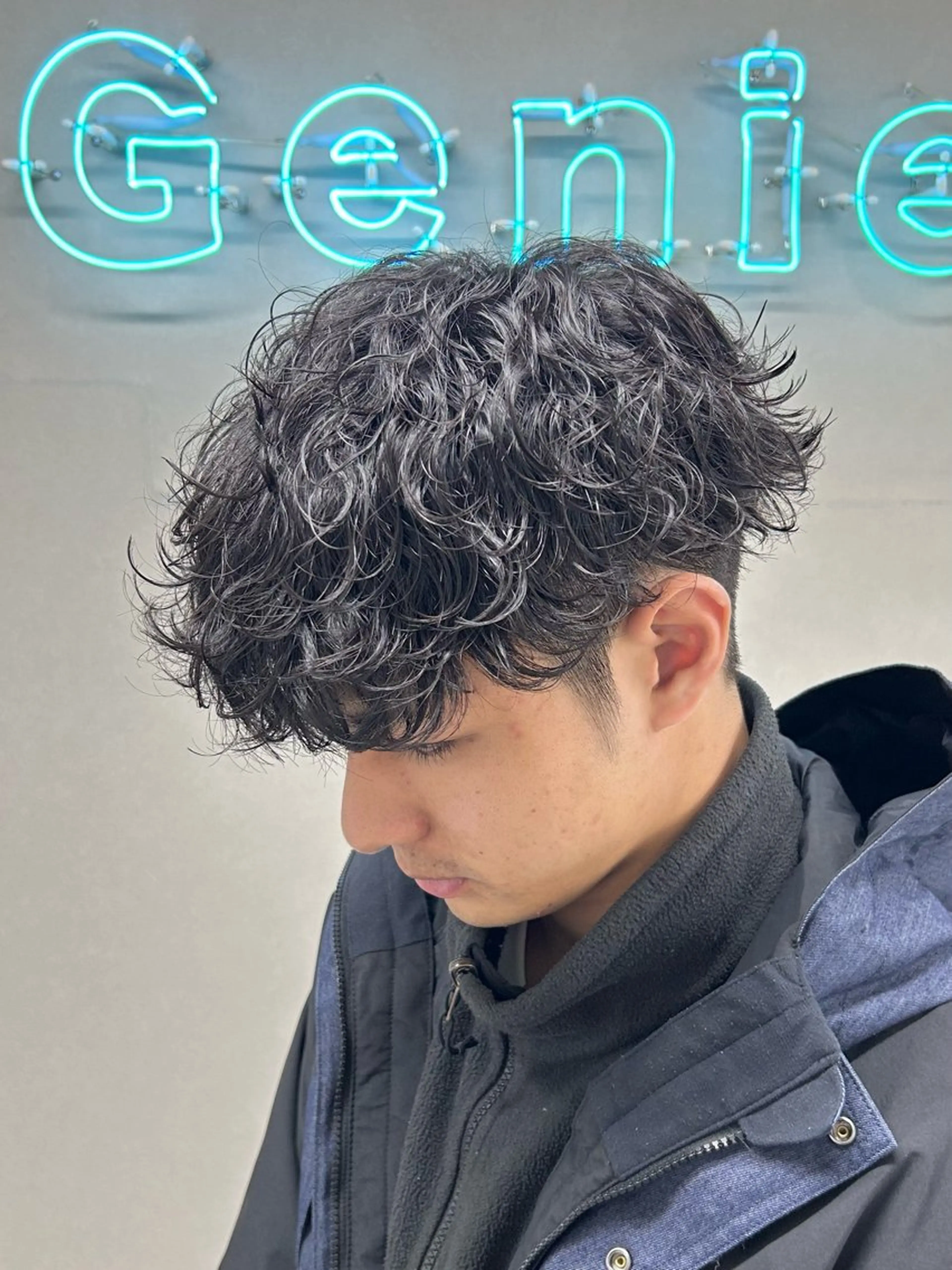 ミディアム パーマ メンズ 🏁メンズパーマ/ RYOYAのヘアスタイル