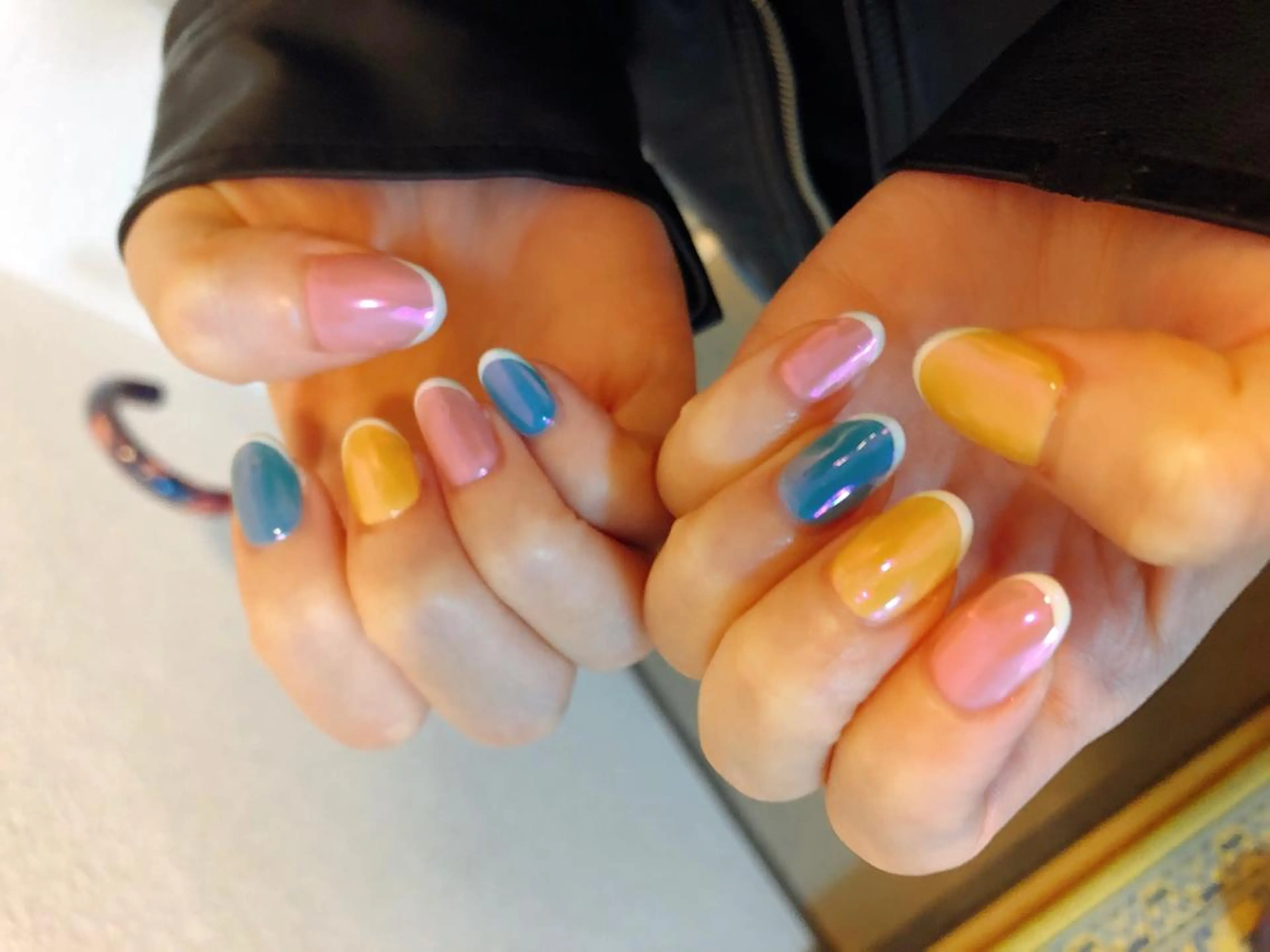 ネイル オーロラネイル kiki nail 二子玉川のネイルデザイン