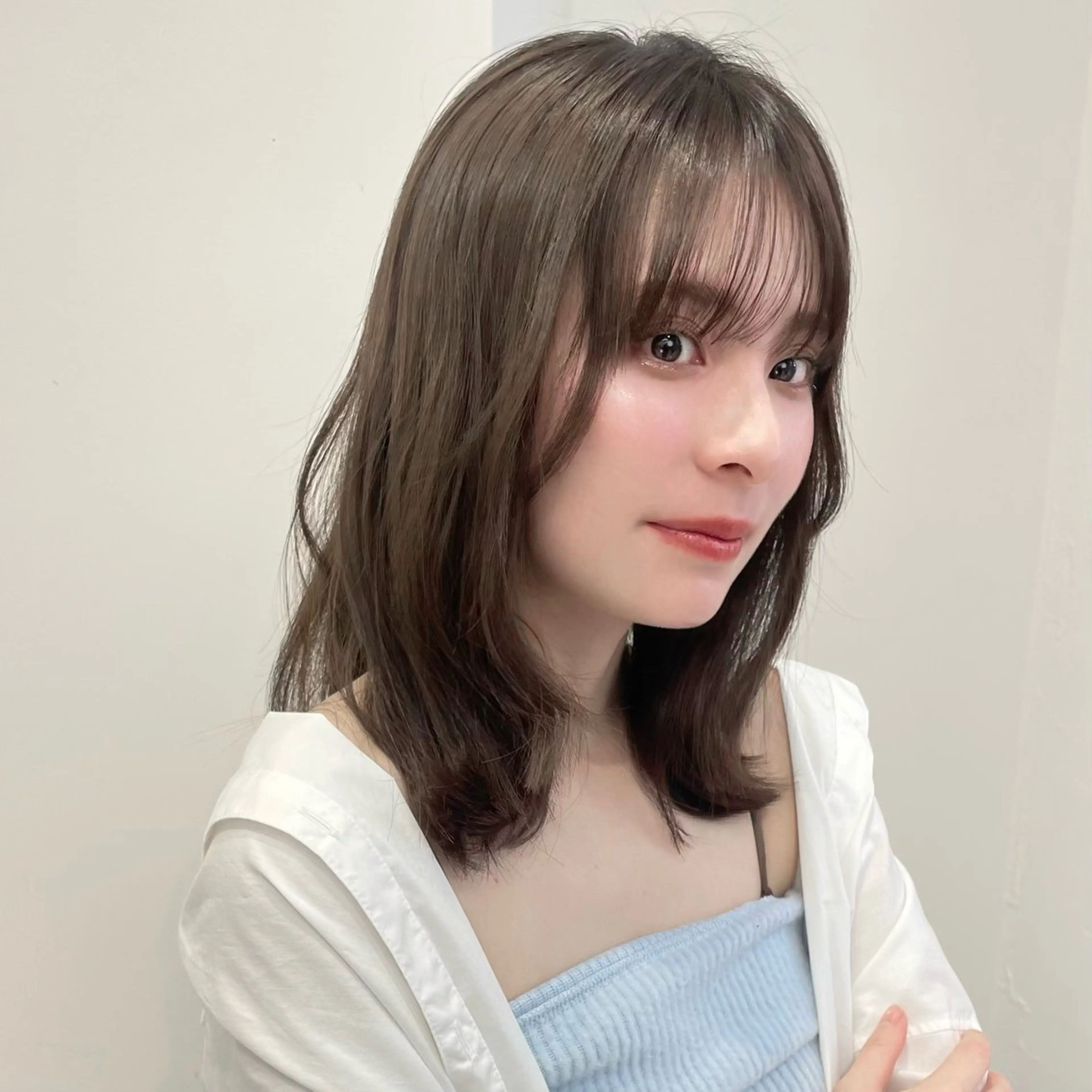 ミディアム カラー 透明感カラー 🩰あさのヘアスタイル