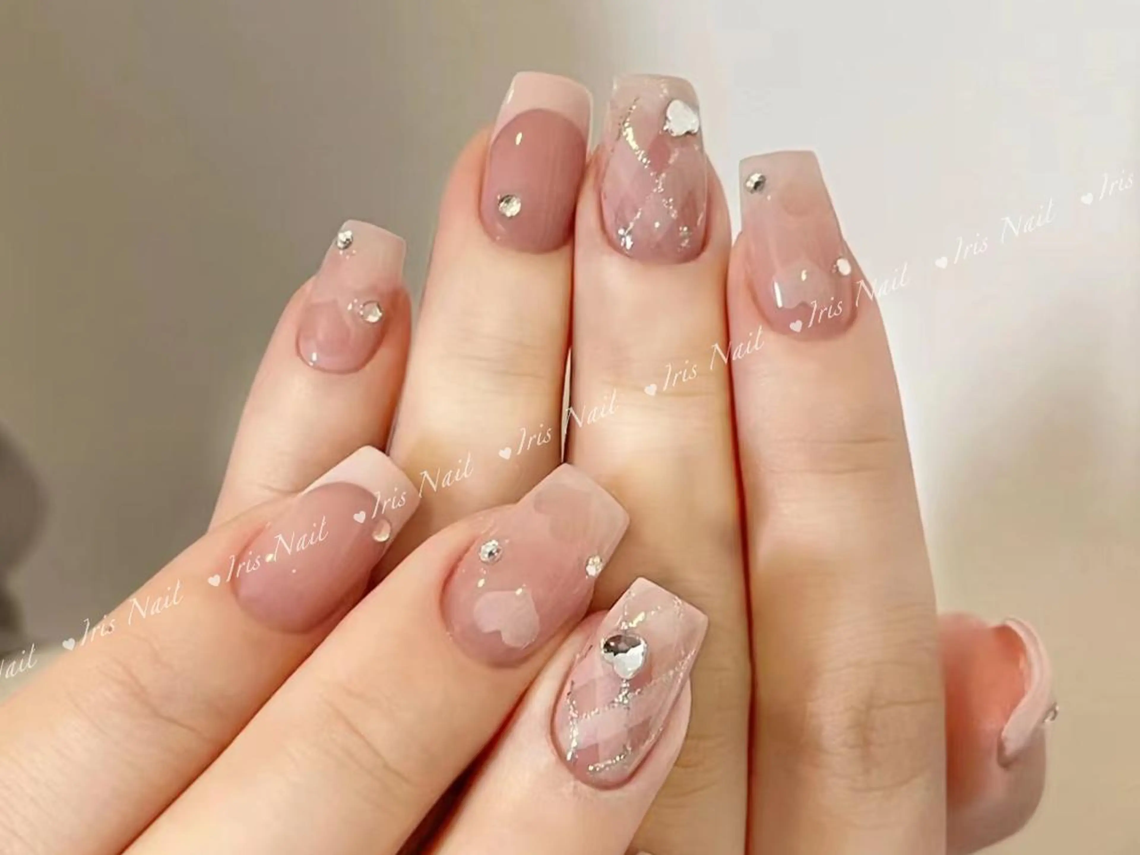 ネイル ハート ハンドネイル ハンドケア IRIS NAIL大塚のネイルデザイン