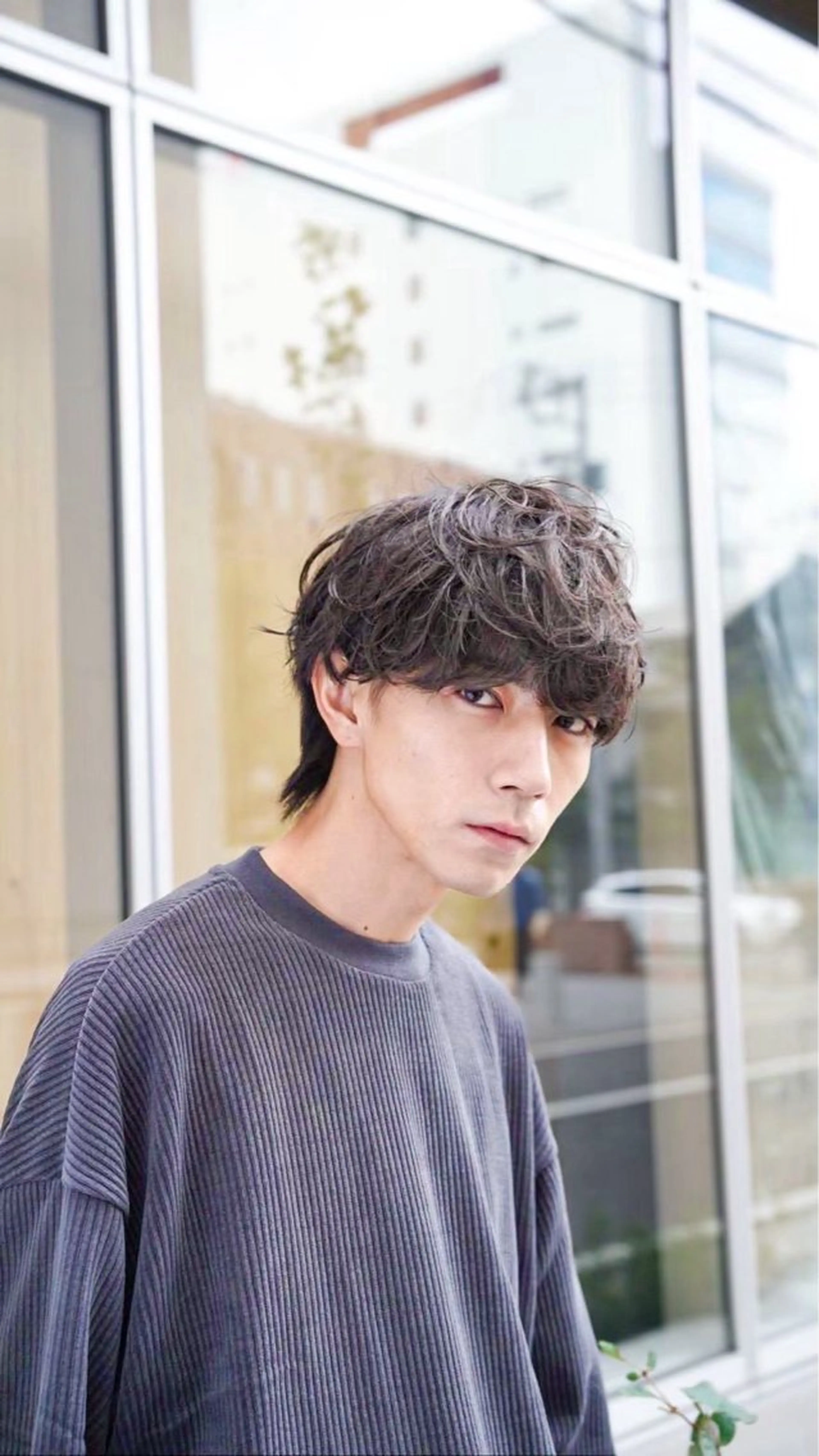 メンズカットパーマの写真