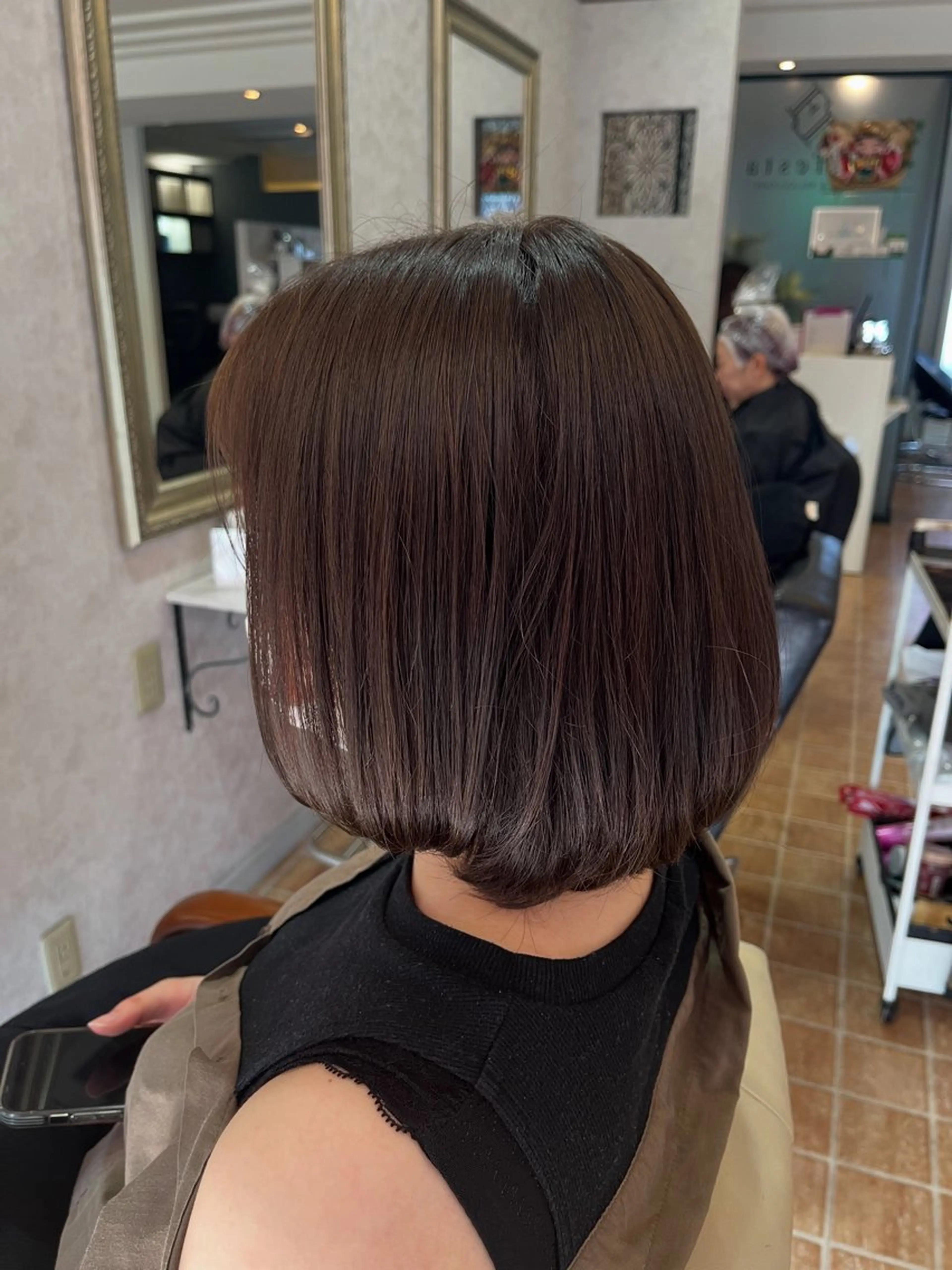 ミディアム カラー ブラウンカラー ラベンダーカラー ラベンダーブラウン 🔷岡村主明🔷 Lafestaのヘアスタイル