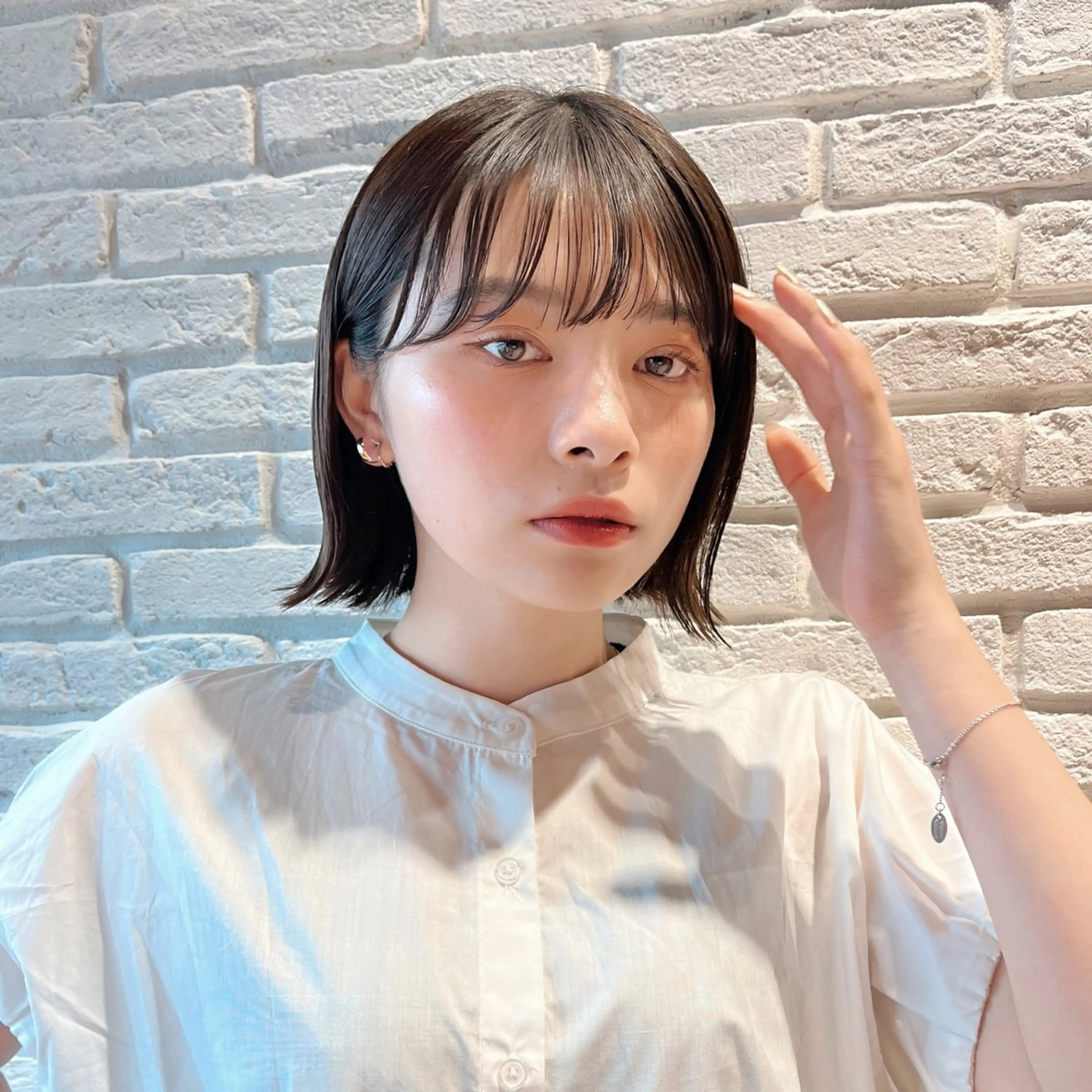 ショート カラー ヘアアレンジ 🌱ボブ/レイヤー/ ベージュ/あやみ✨のヘアスタイル