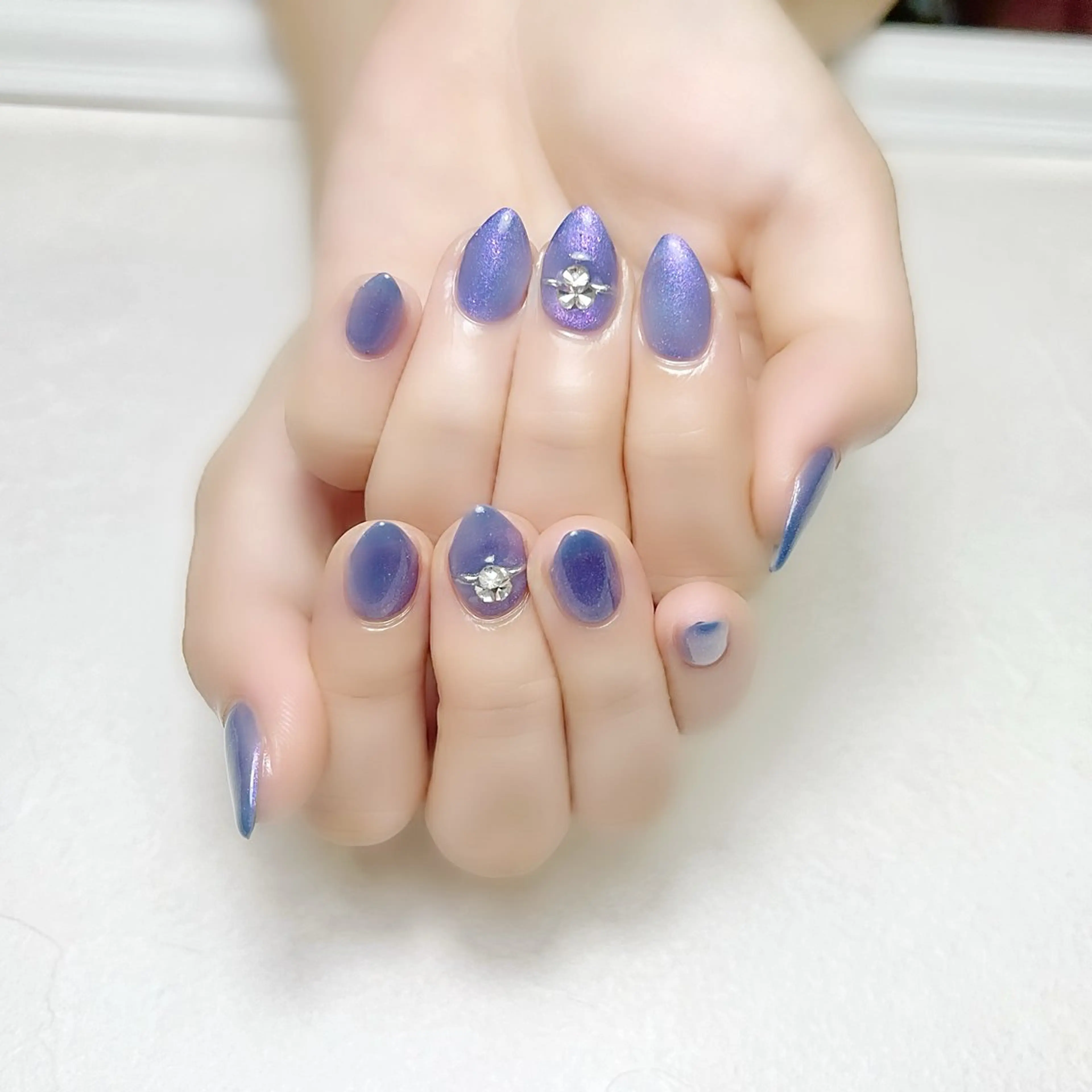 ネイル オフィスネイル ワンカラーネイル rouse nail RISATOのネイルデザイン