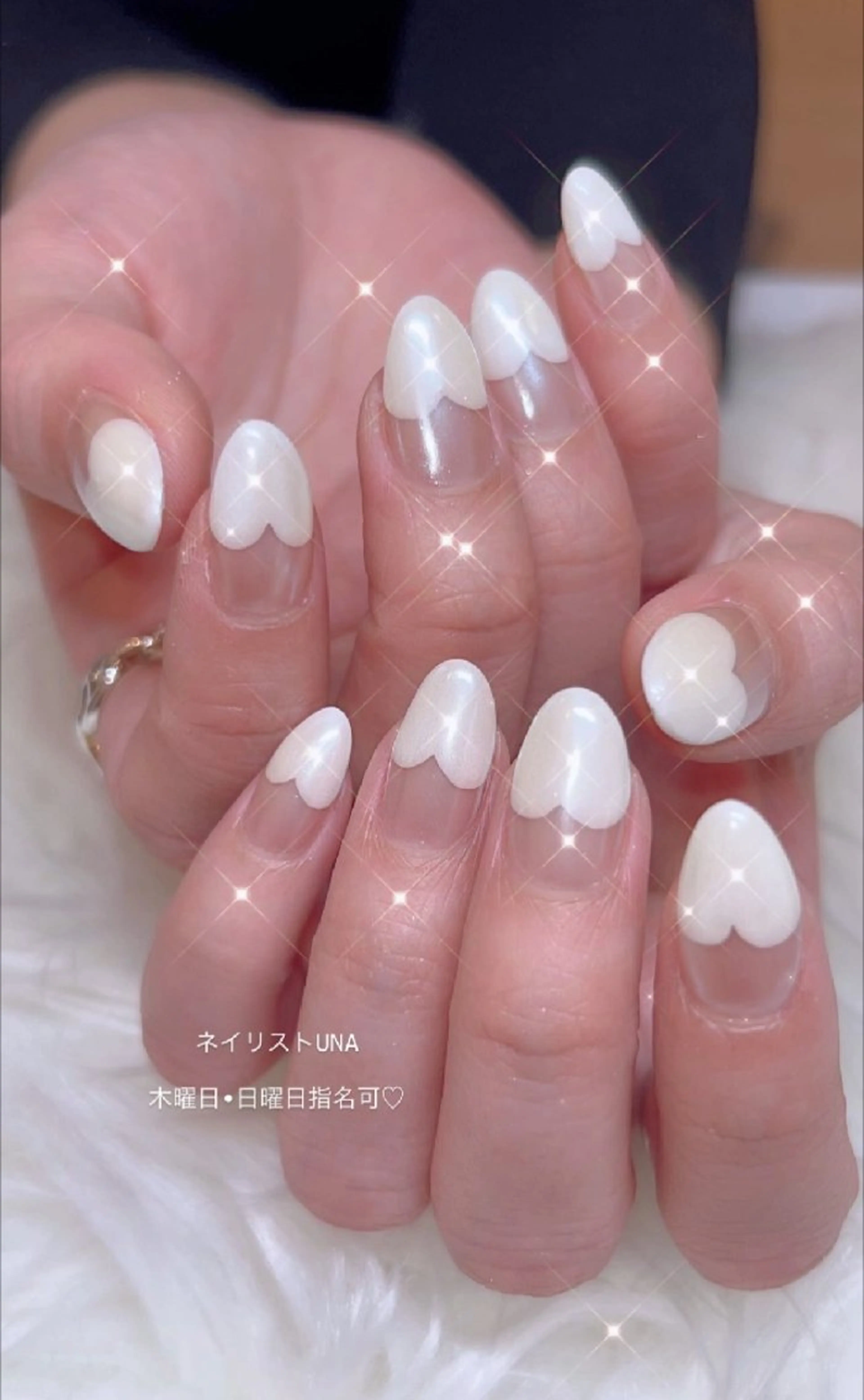 ネイル 長さ出し ジェルネイル パラジェル ハンドネイル I LOVE ME  NAIL.｡.:*♡のネイルデザイン
