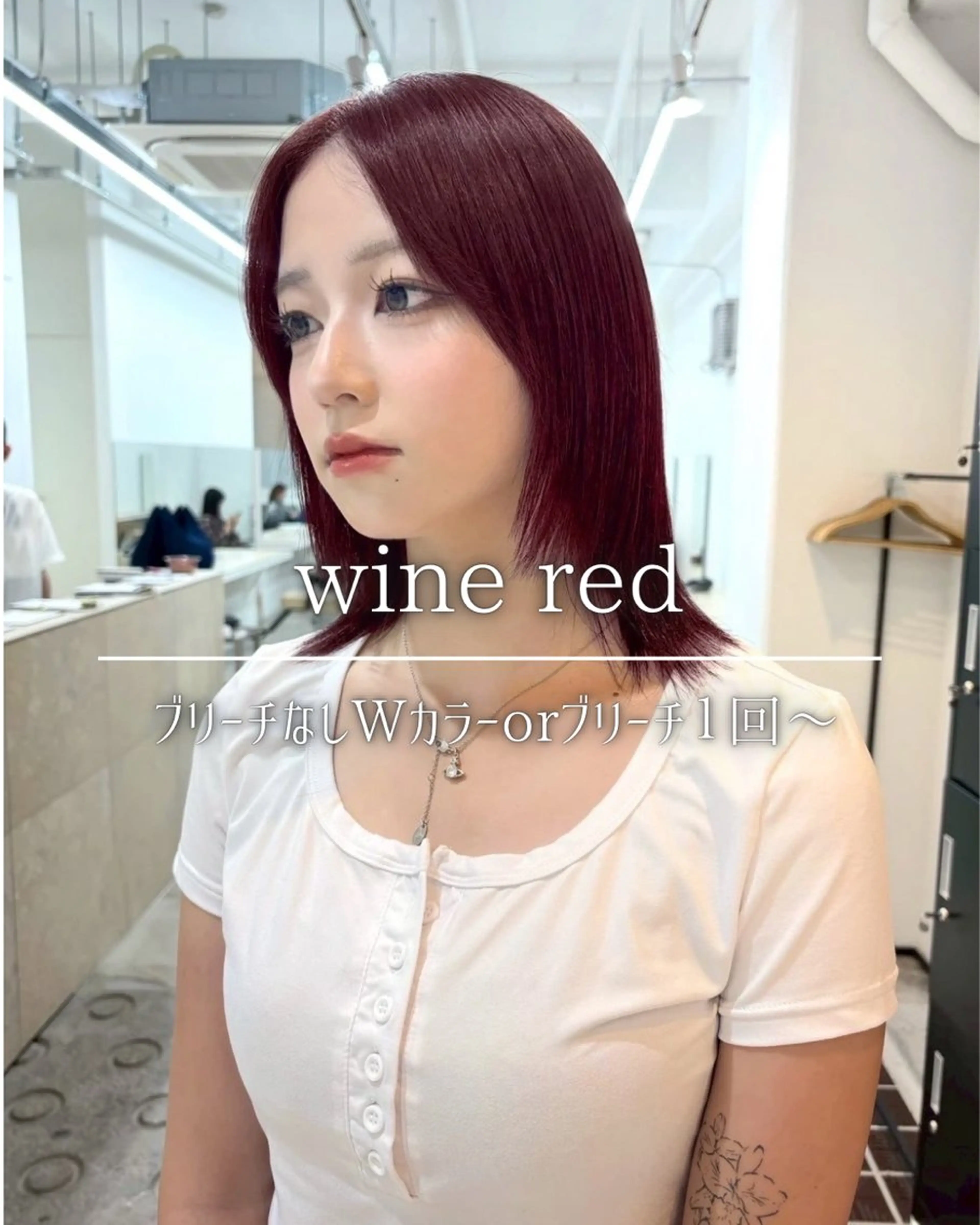 ミディアム カラー レッドカラー ヘアカラー トリートメント ブリーチモデル/ メンズパーマ/AMIのヘアスタイル