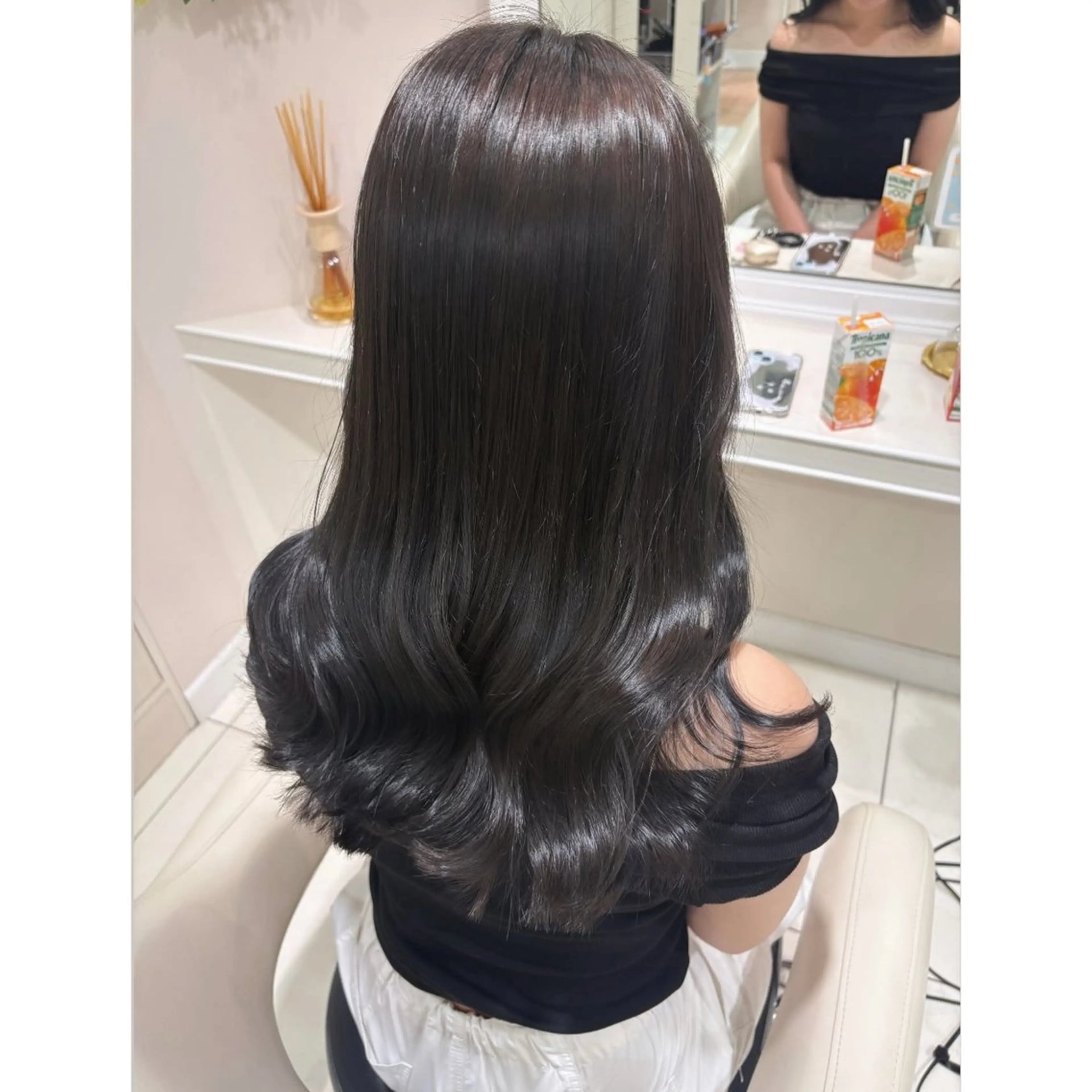 ロング 韓国ヘア 🎀中川綾乃🎀のヘアスタイル