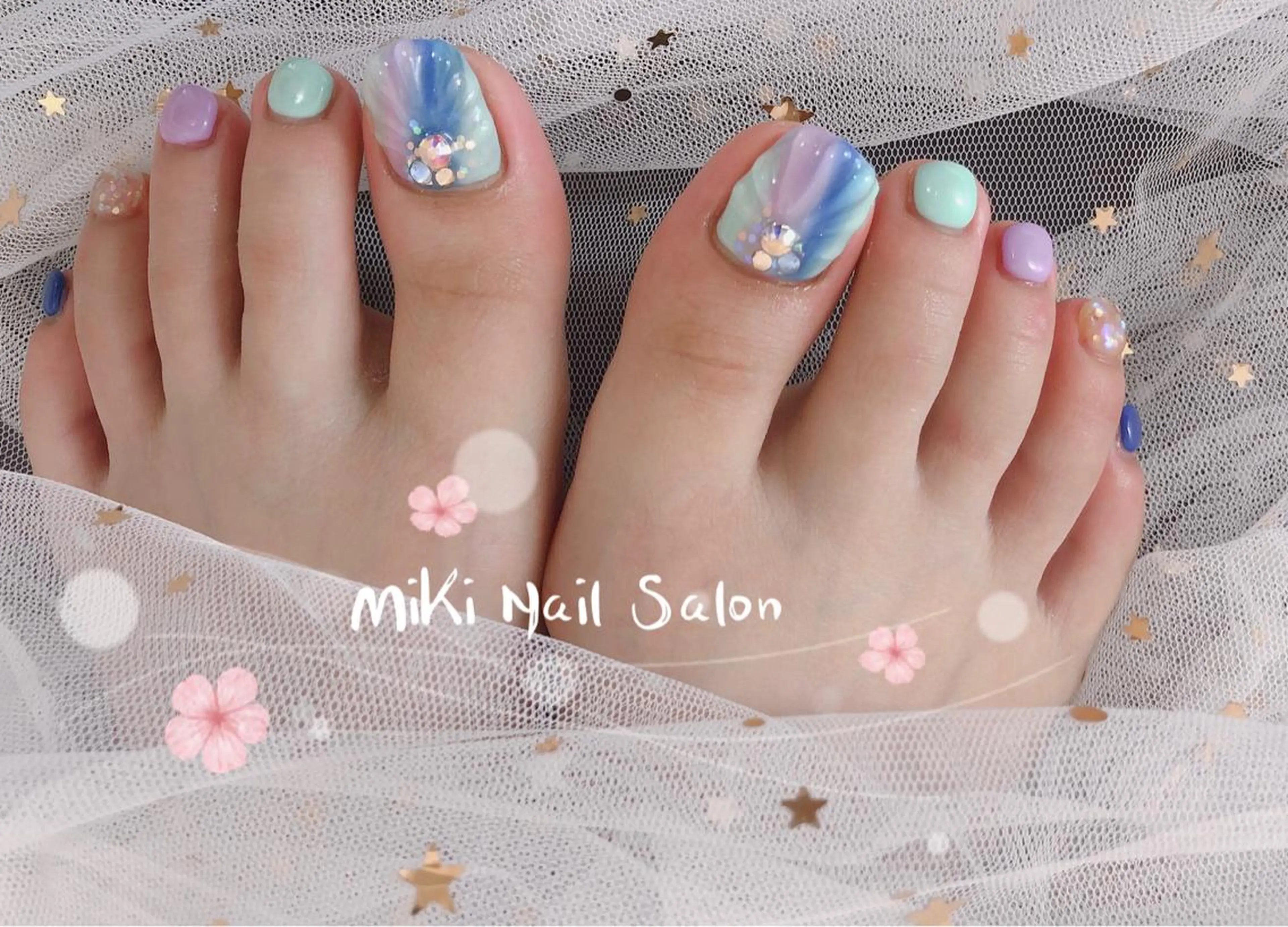 ネイル MiKi Nai池袋 長さだし得意のネイルデザイン