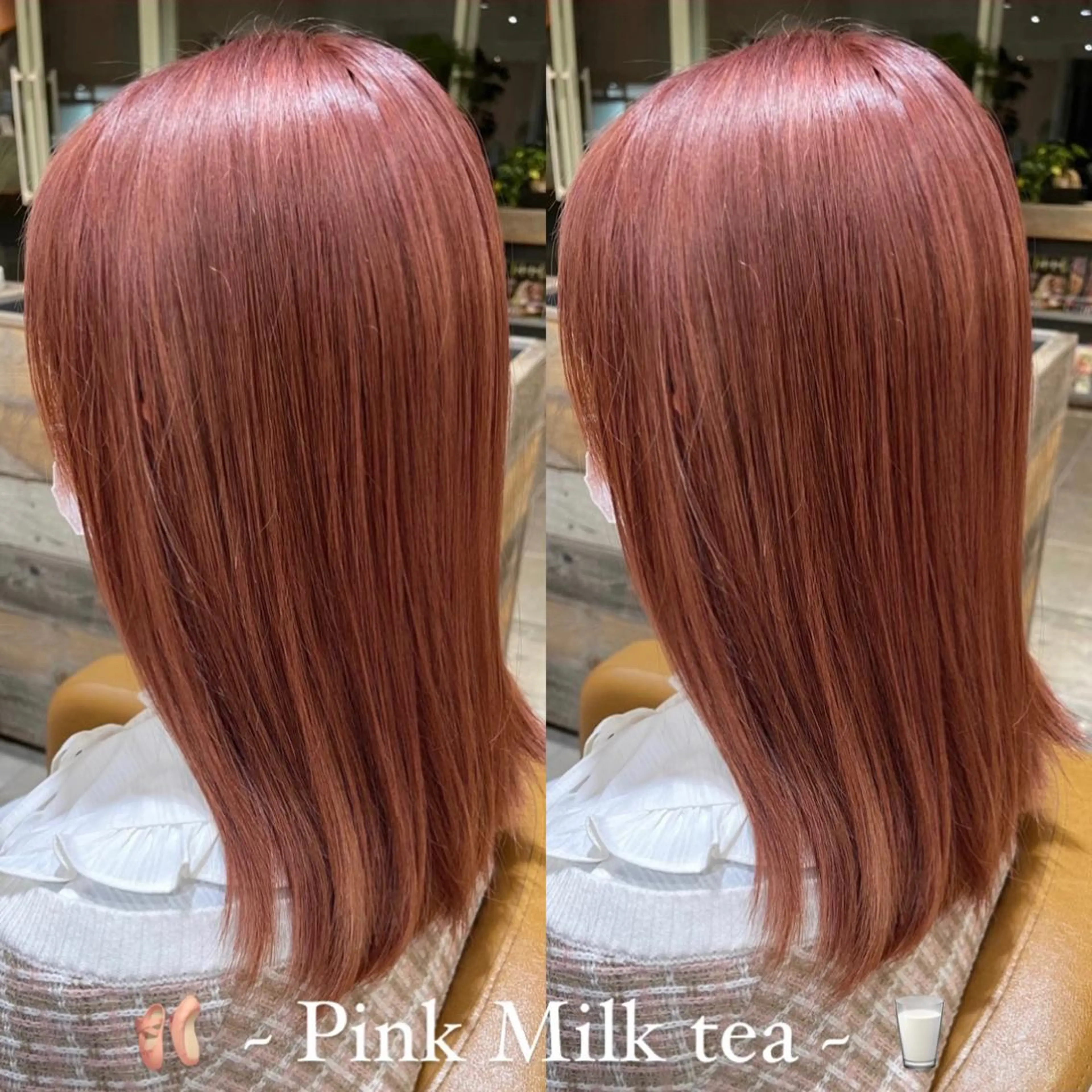 セミロング カラー 艶髪カラー/透明感 美髪/白髪/ﾑﾅｶﾀのヘアスタイル